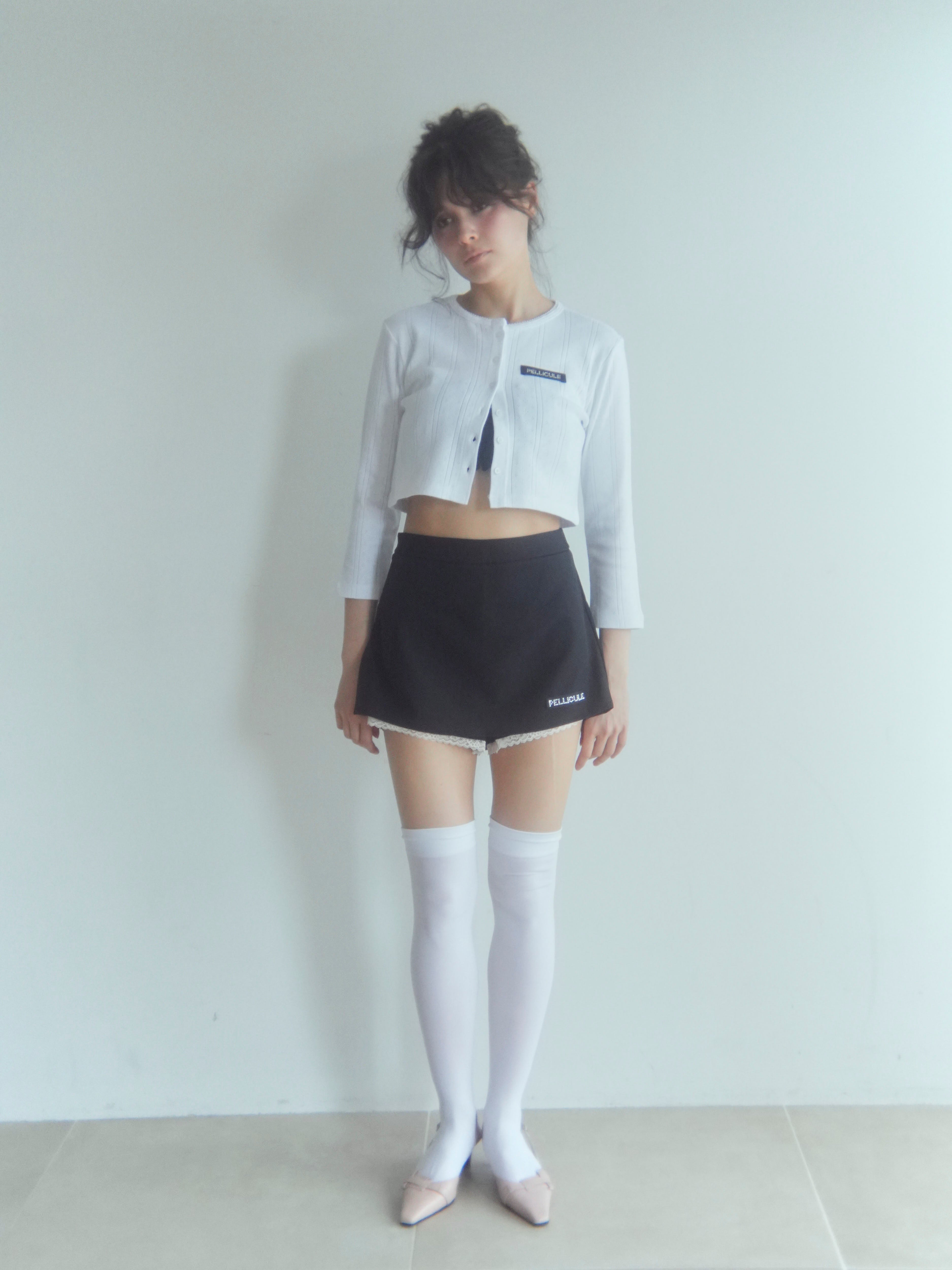 lace trimming miniskirt｜PELLICULE | ぺリキュール