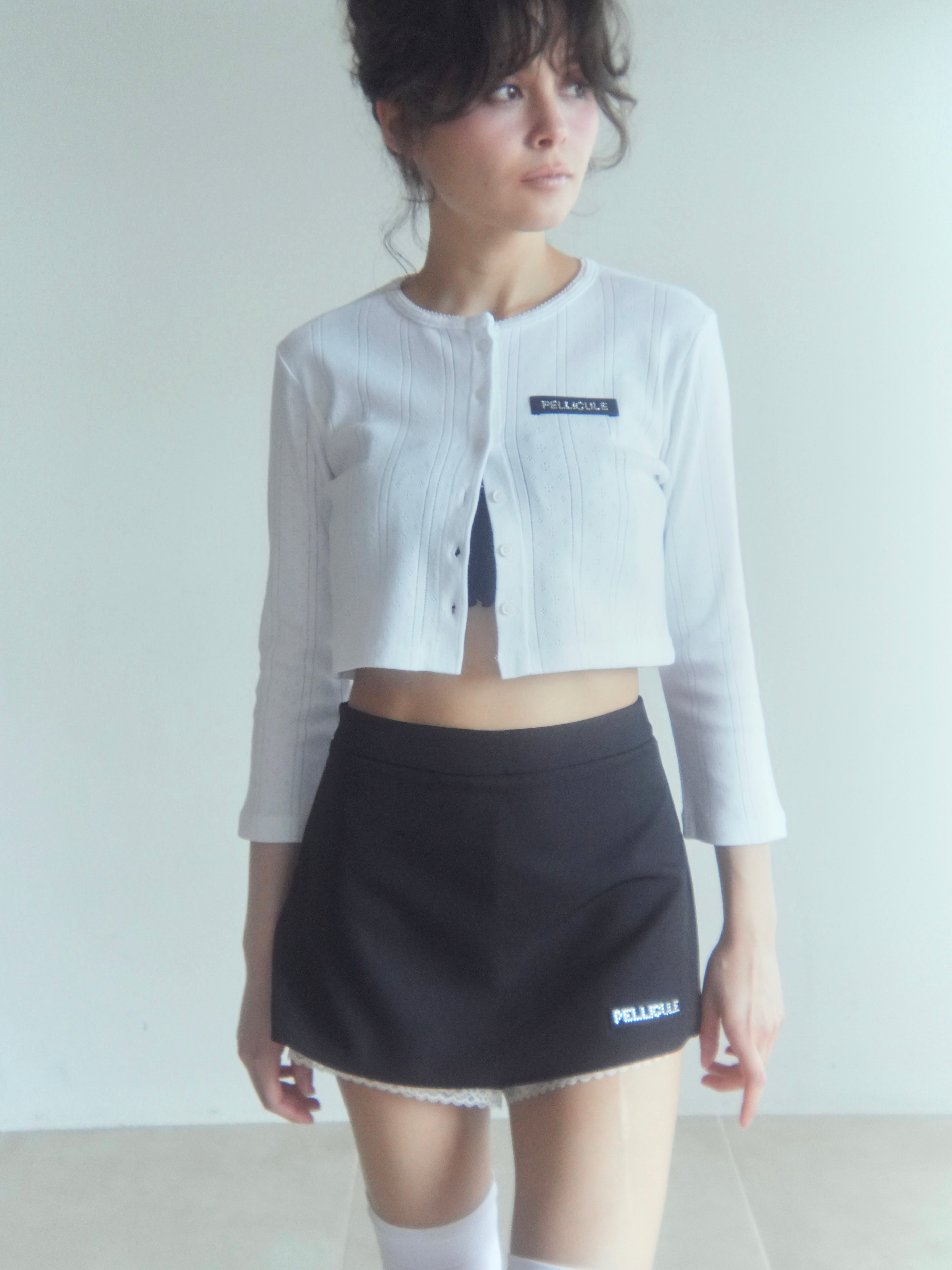eyelet flower cardigan