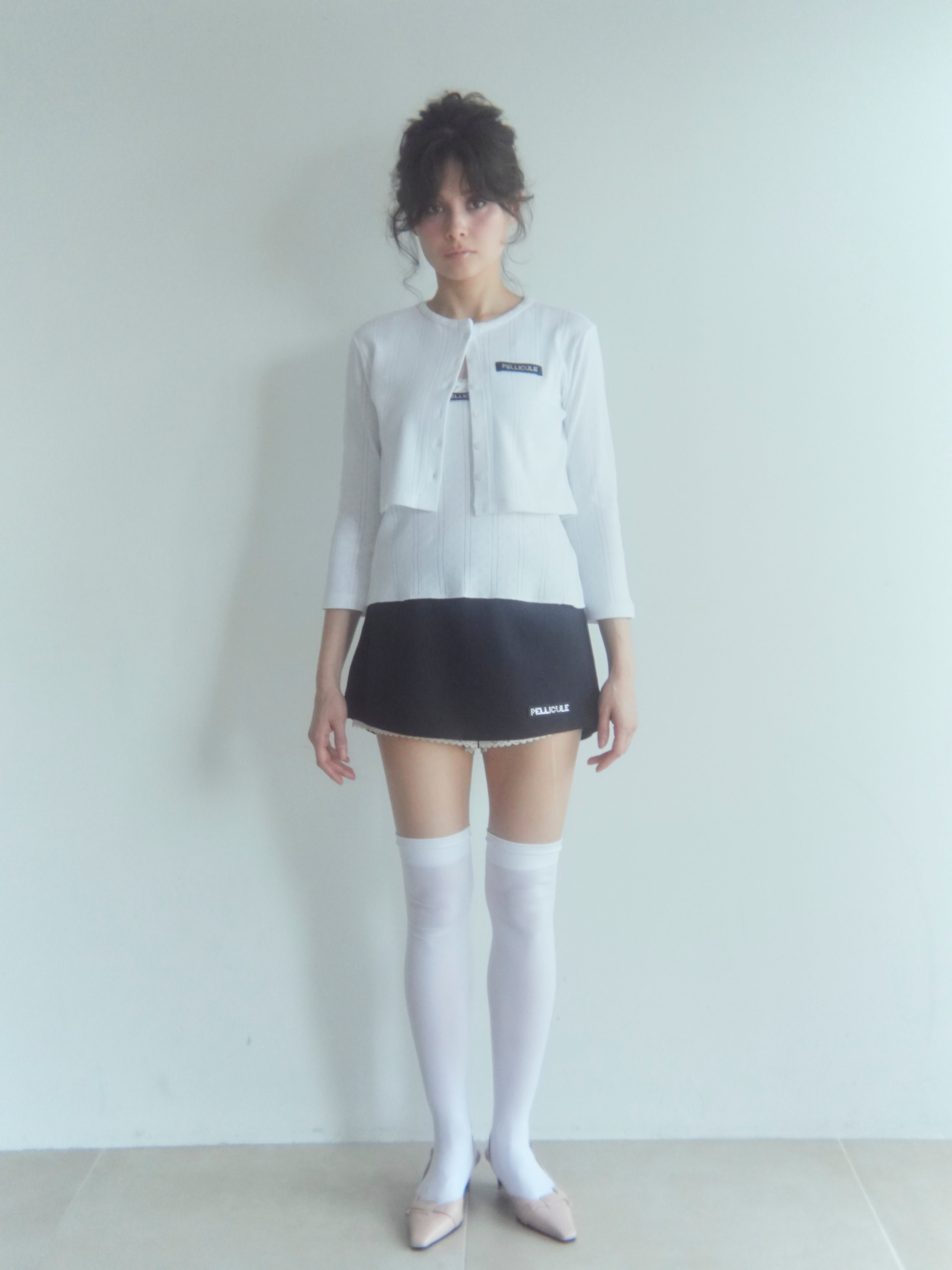 lace trimming miniskirt｜PELLICULE | ぺリキュール