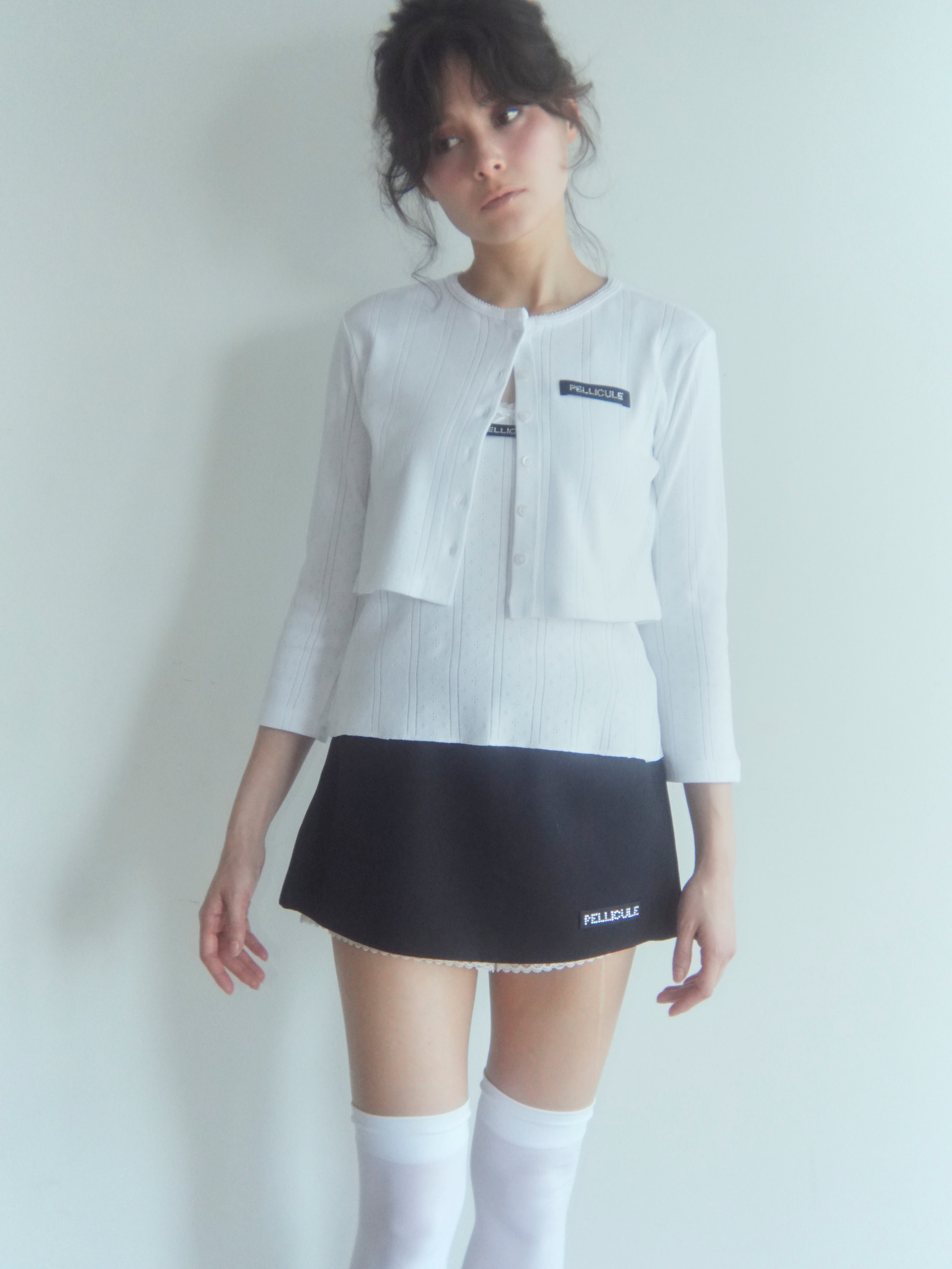 eyelet flower cardigan