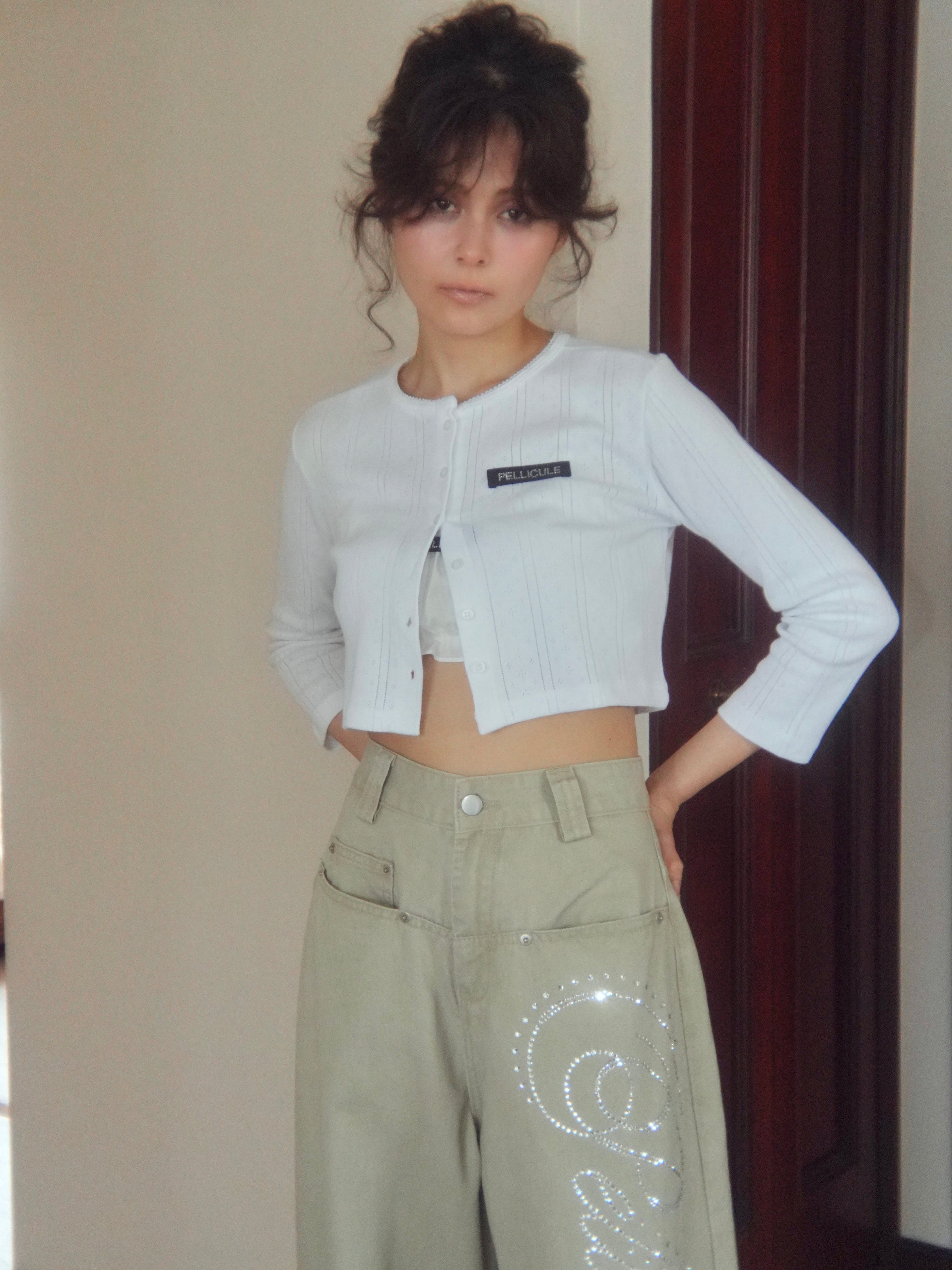motif wide pants