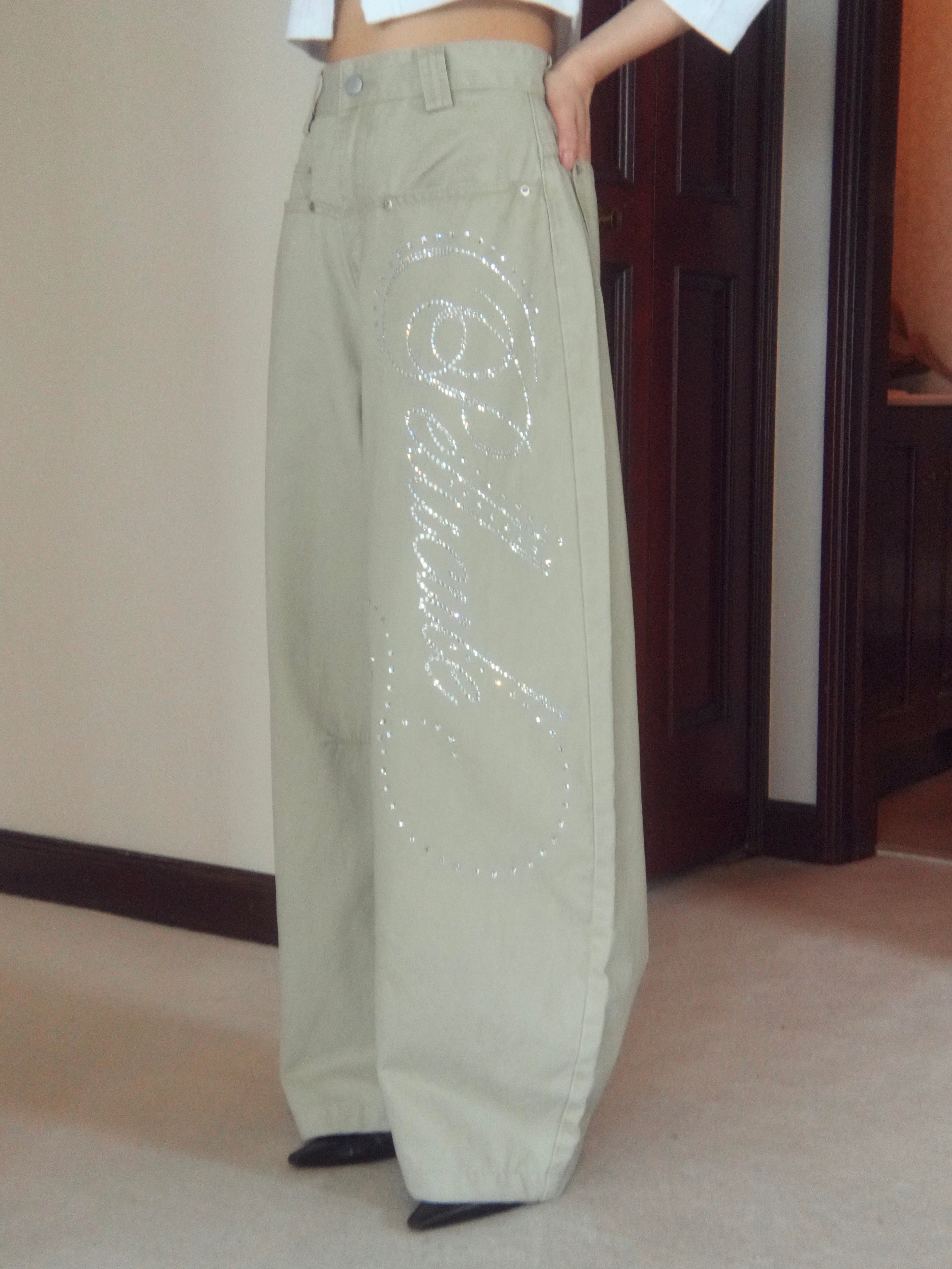 motif wide pants