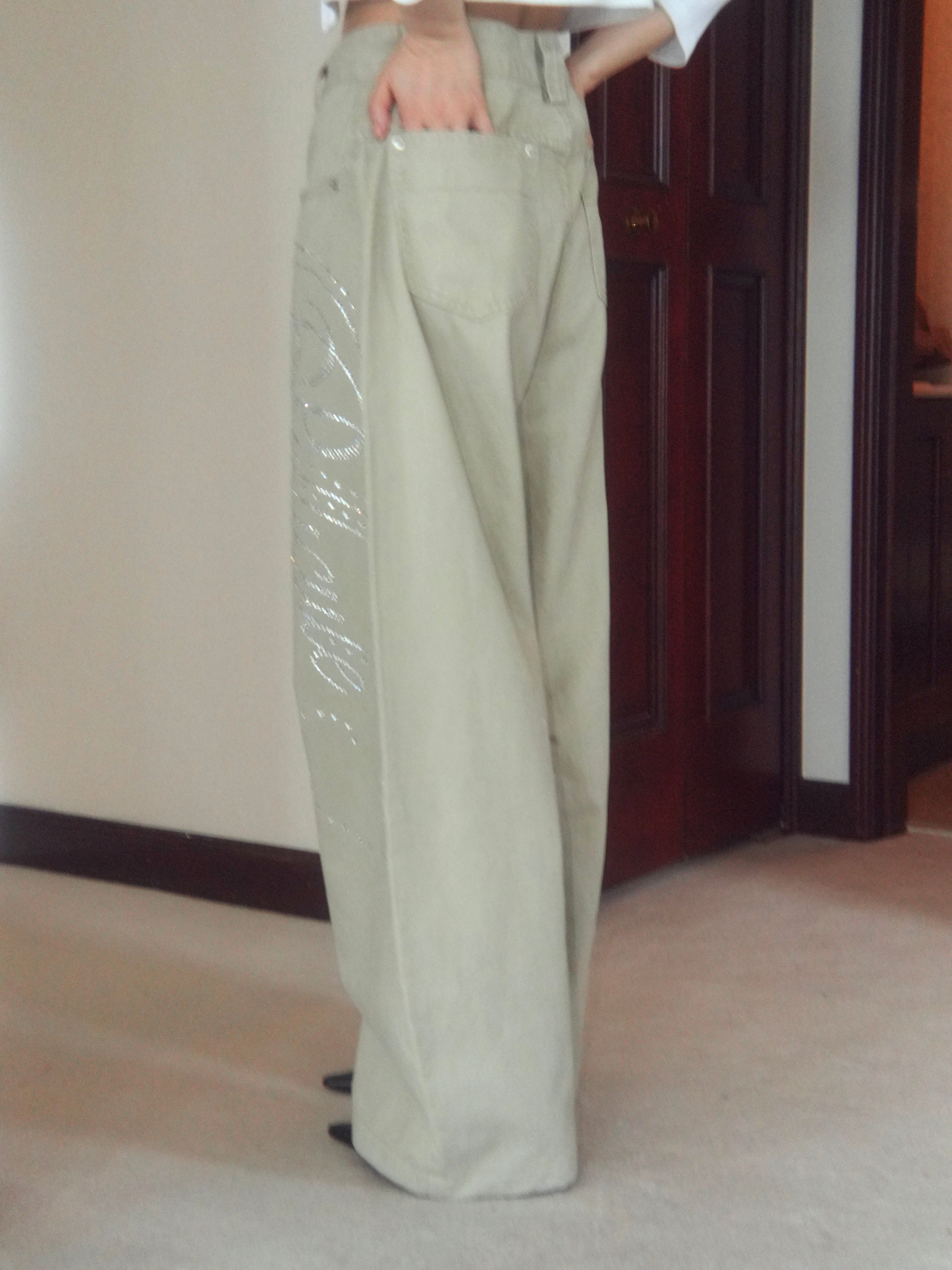 motif wide pants