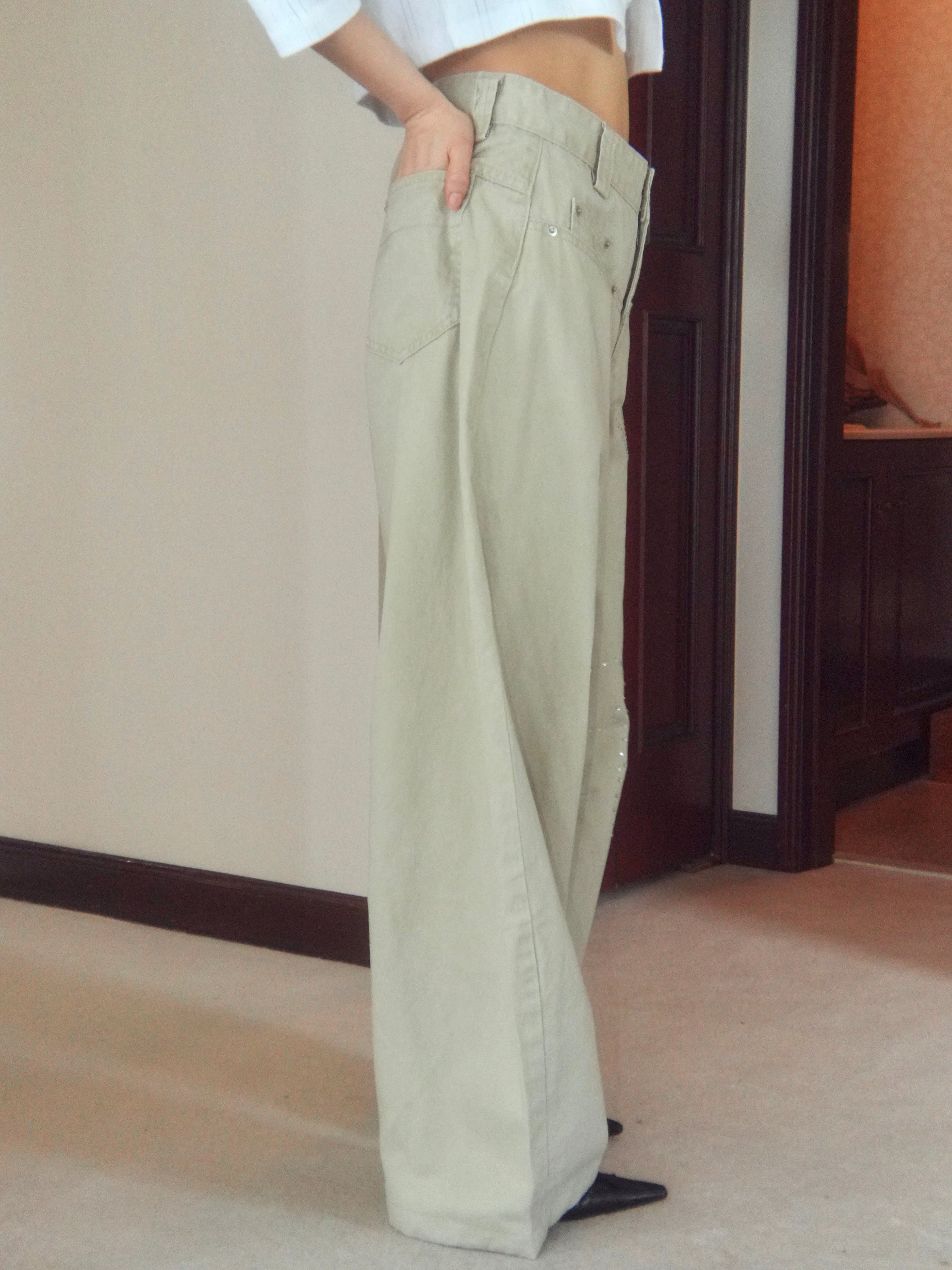 motif wide pants