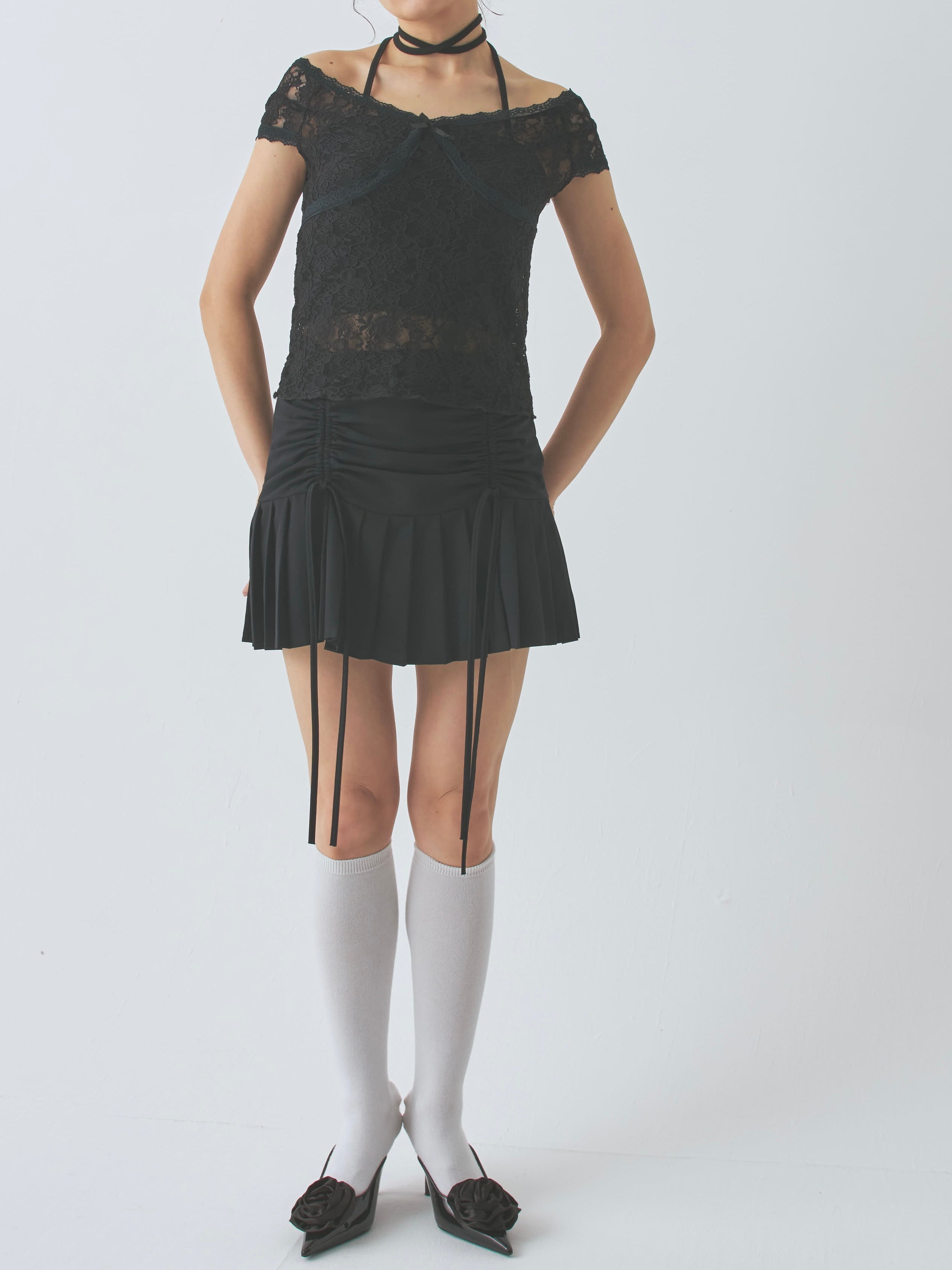 front gather pleats SK