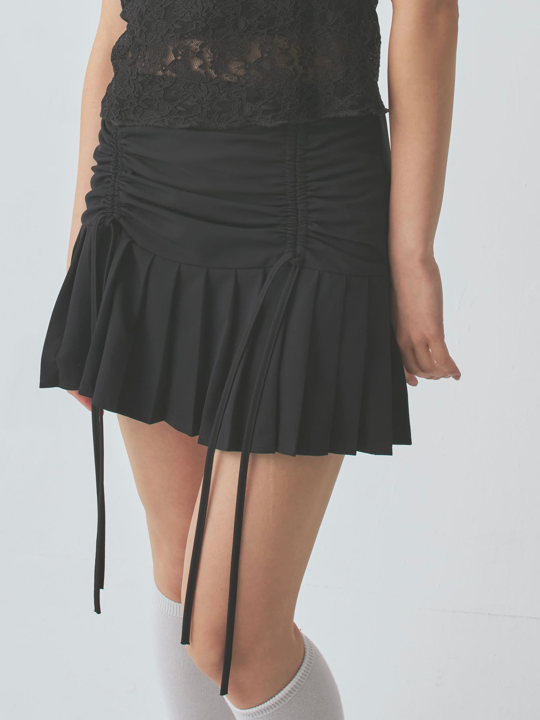 なな様★ペリキュールfront gather pleats SKスカート グレー skirts|PELLICULE | ぺリキュール