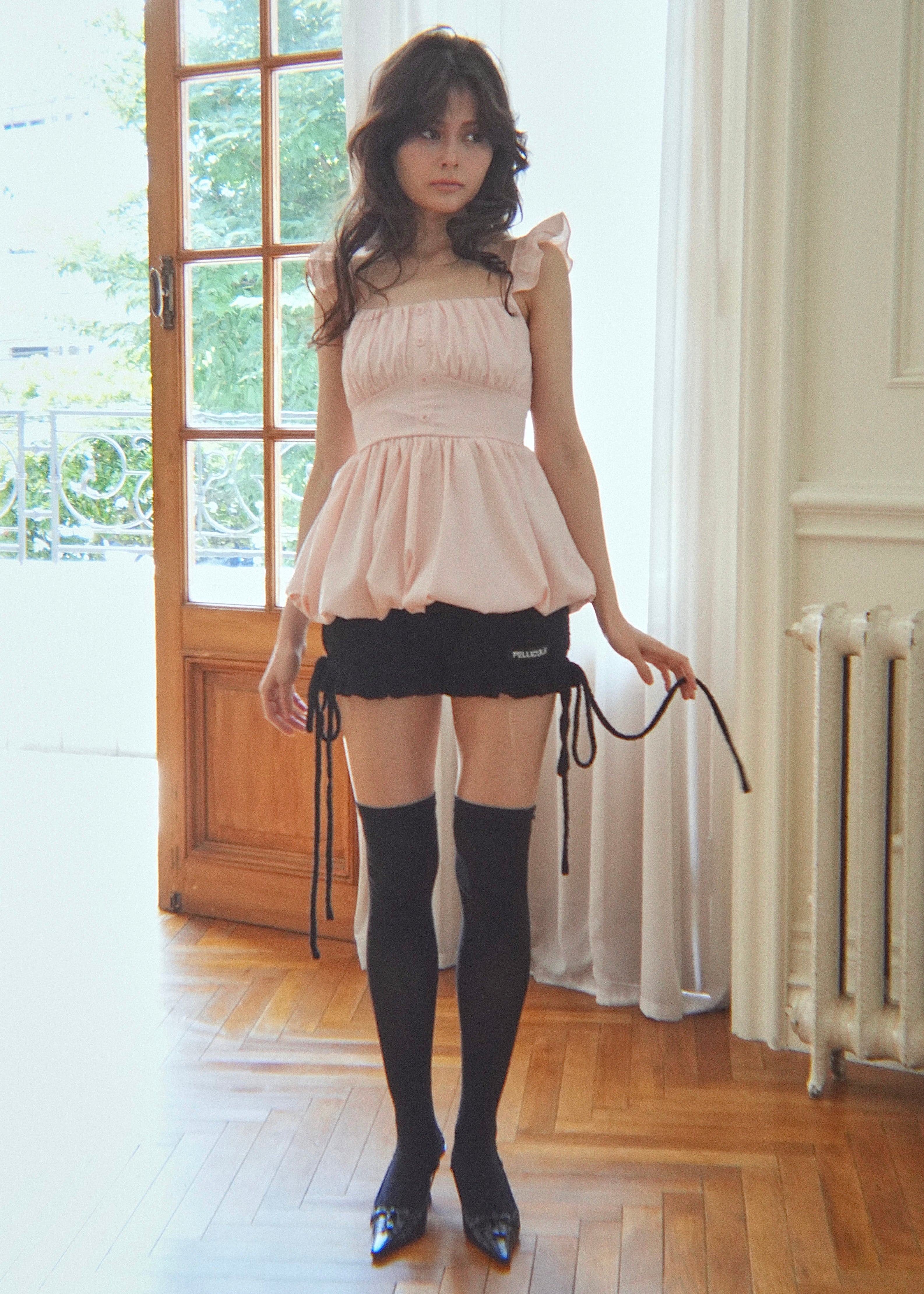 frillgather peplum tops