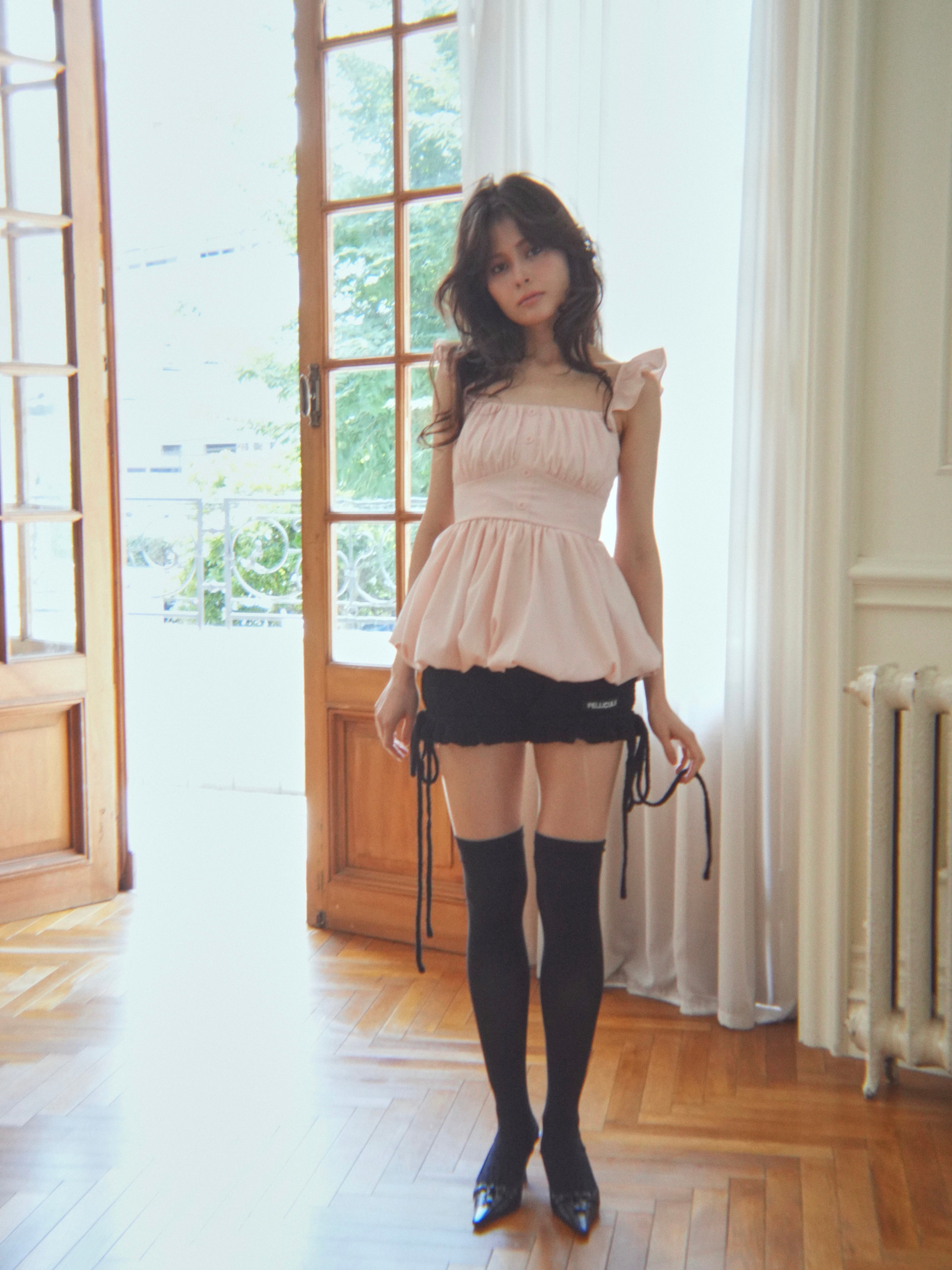 frillgather peplum tops