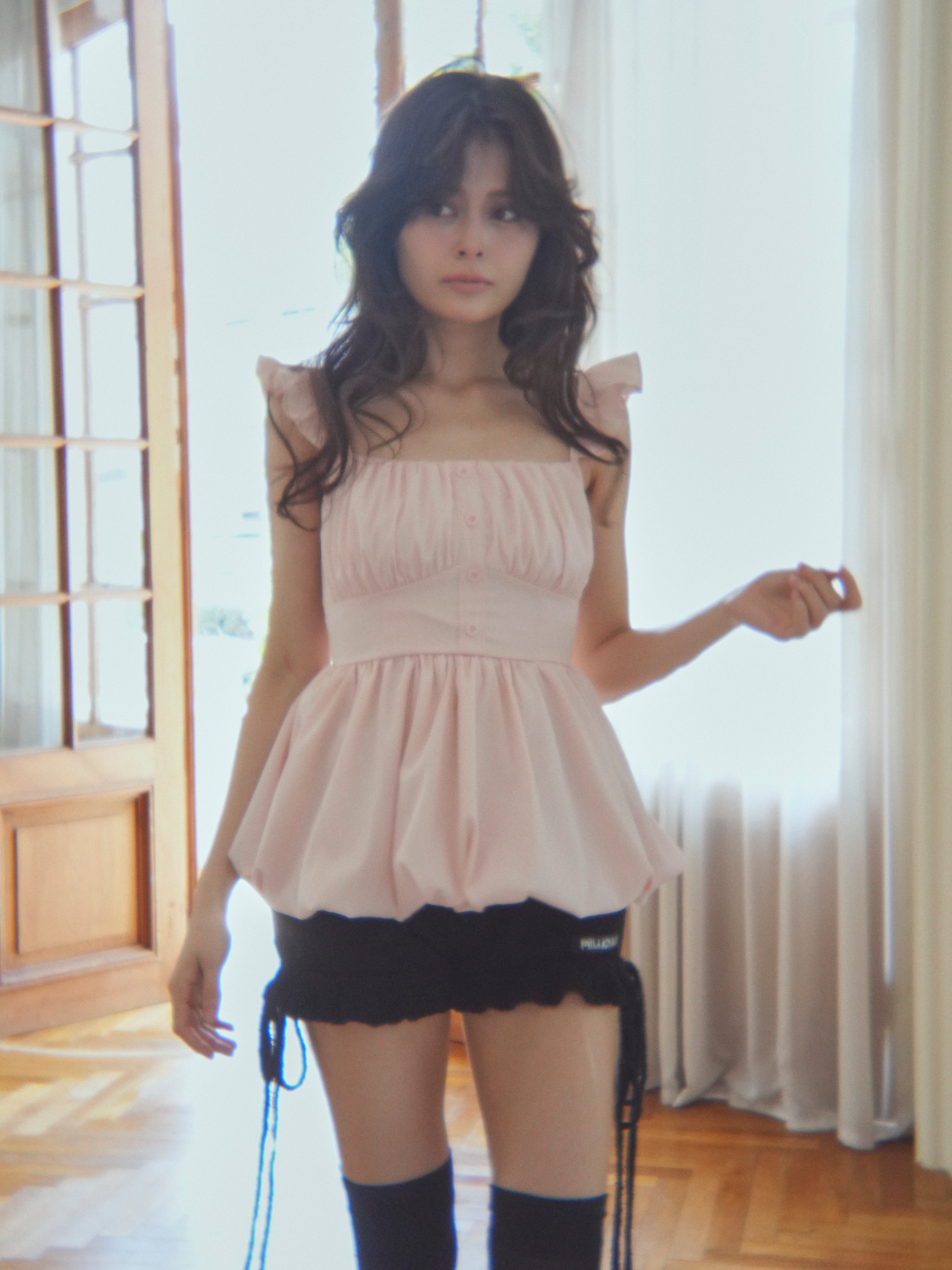 frillgather peplum tops