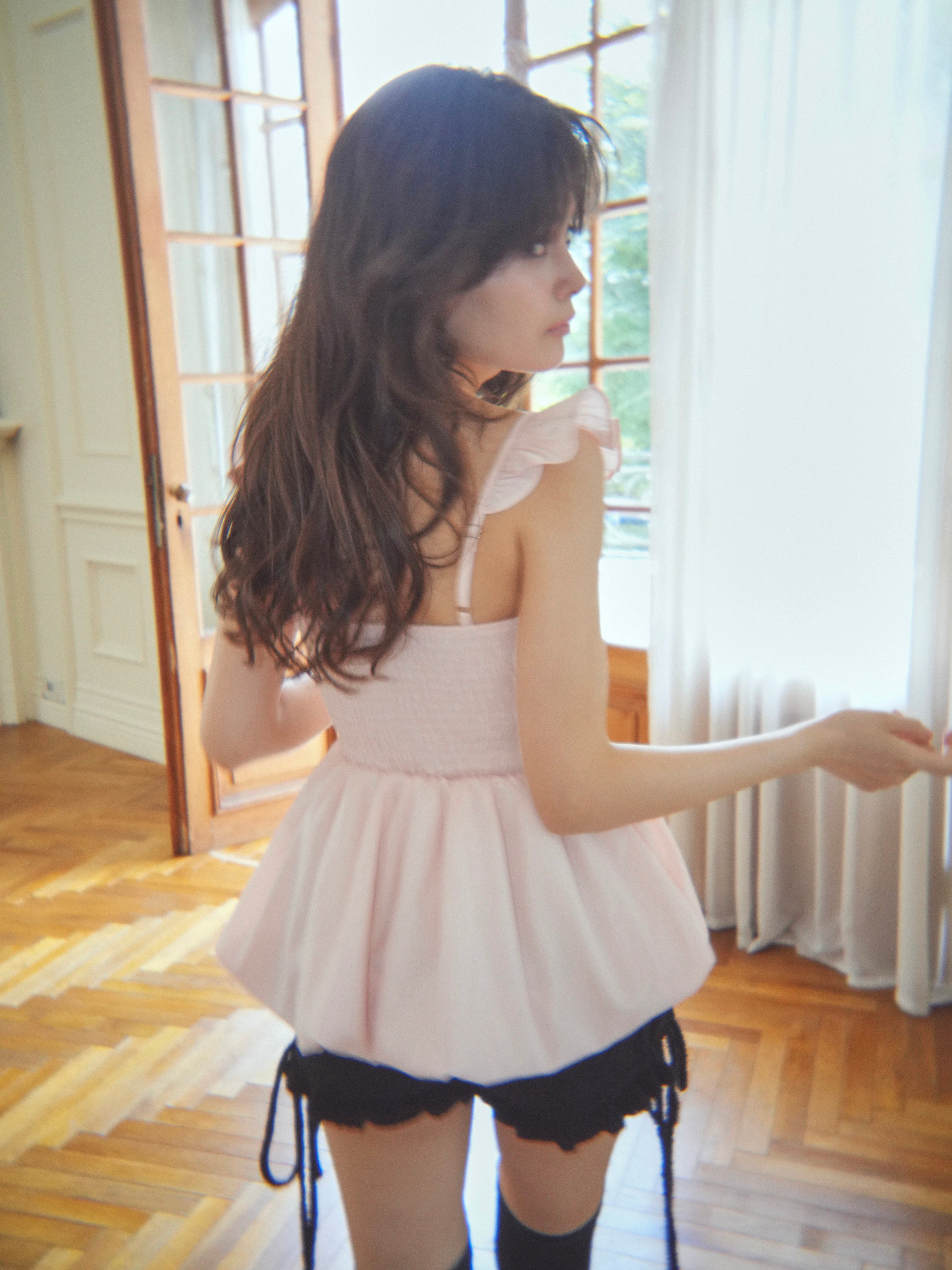 frillgather peplum tops