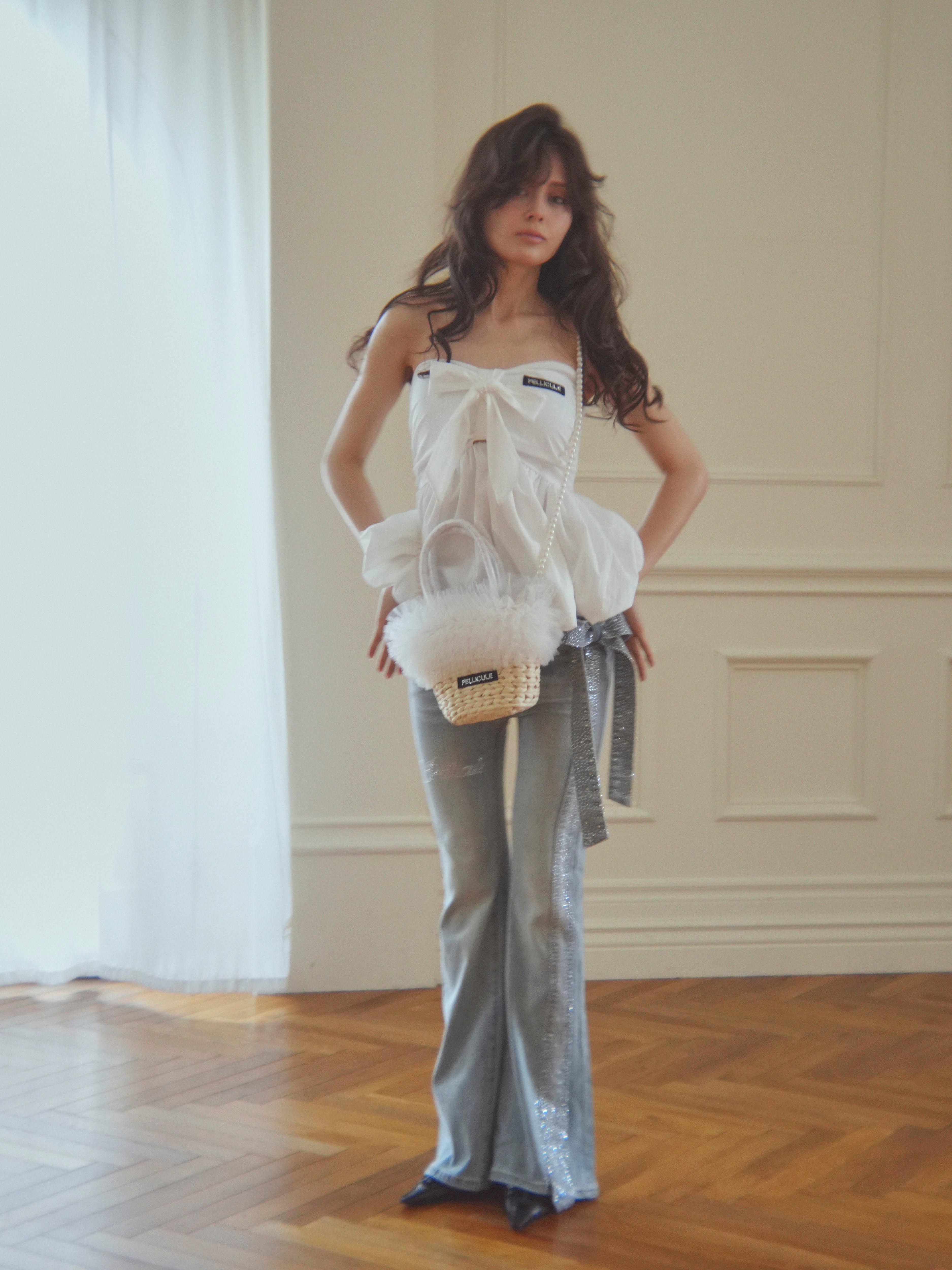 tulle basketbag