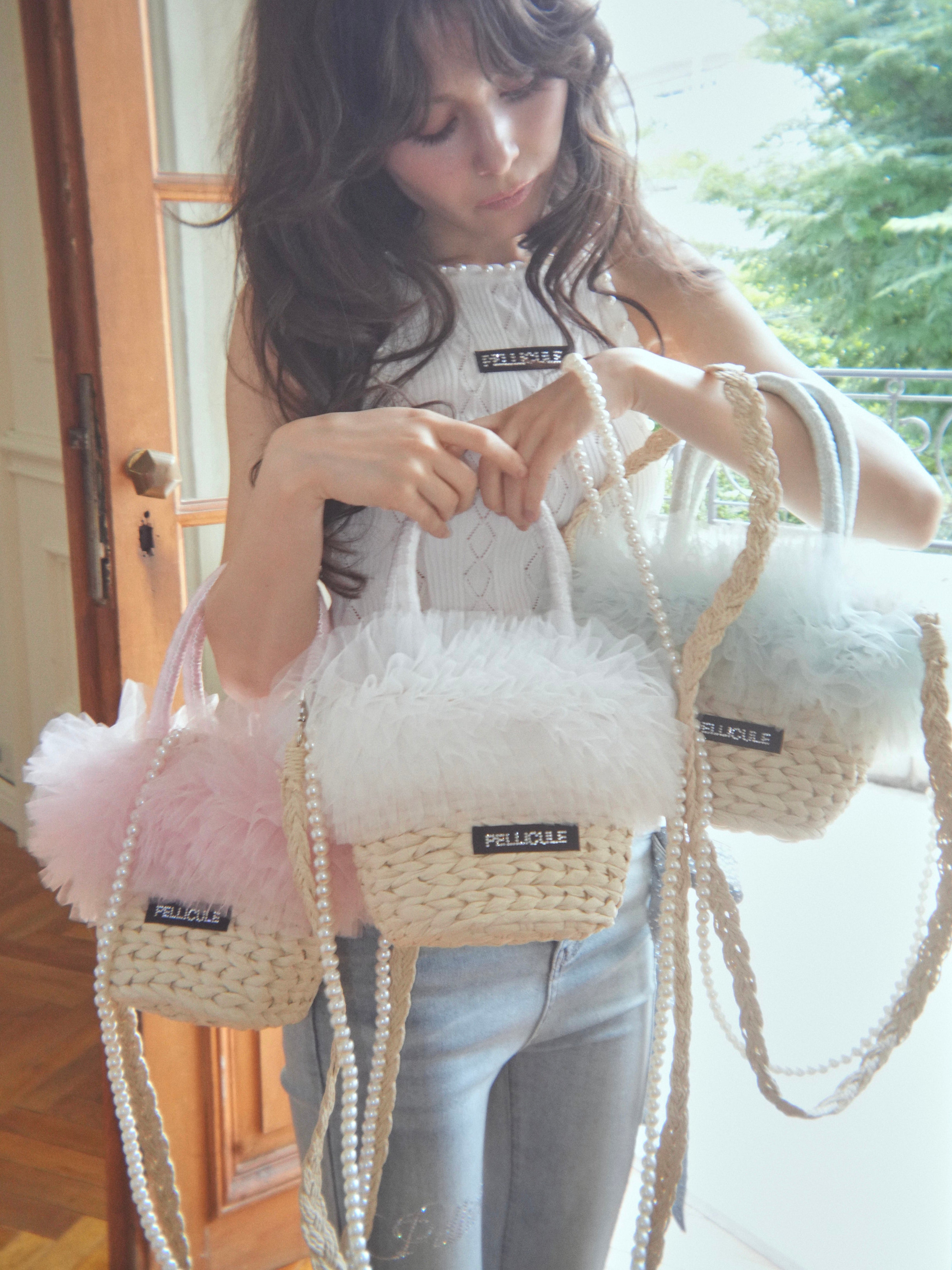 tulle basketbag｜PELLICULE | ぺリキュール