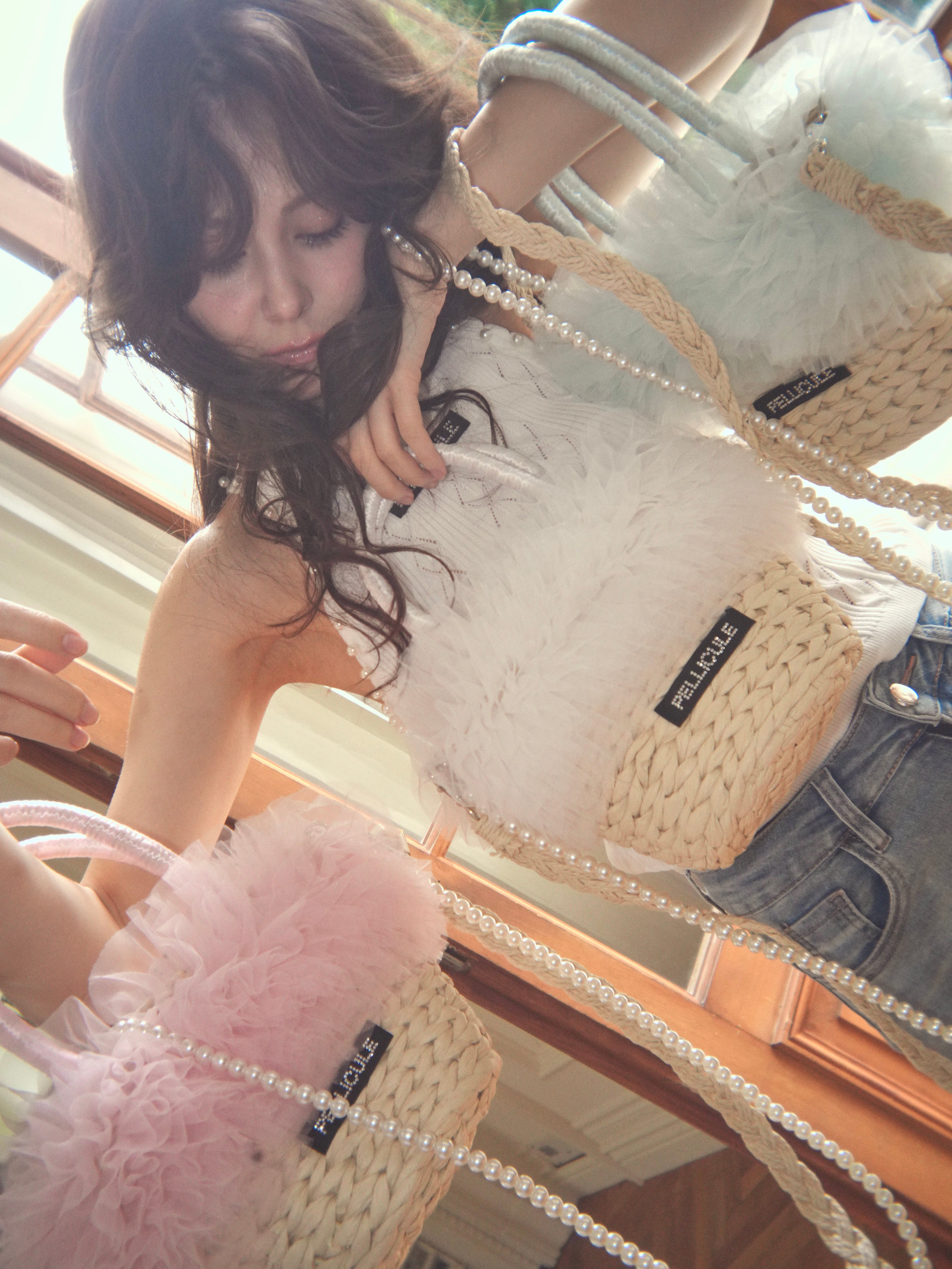 tulle basketbag