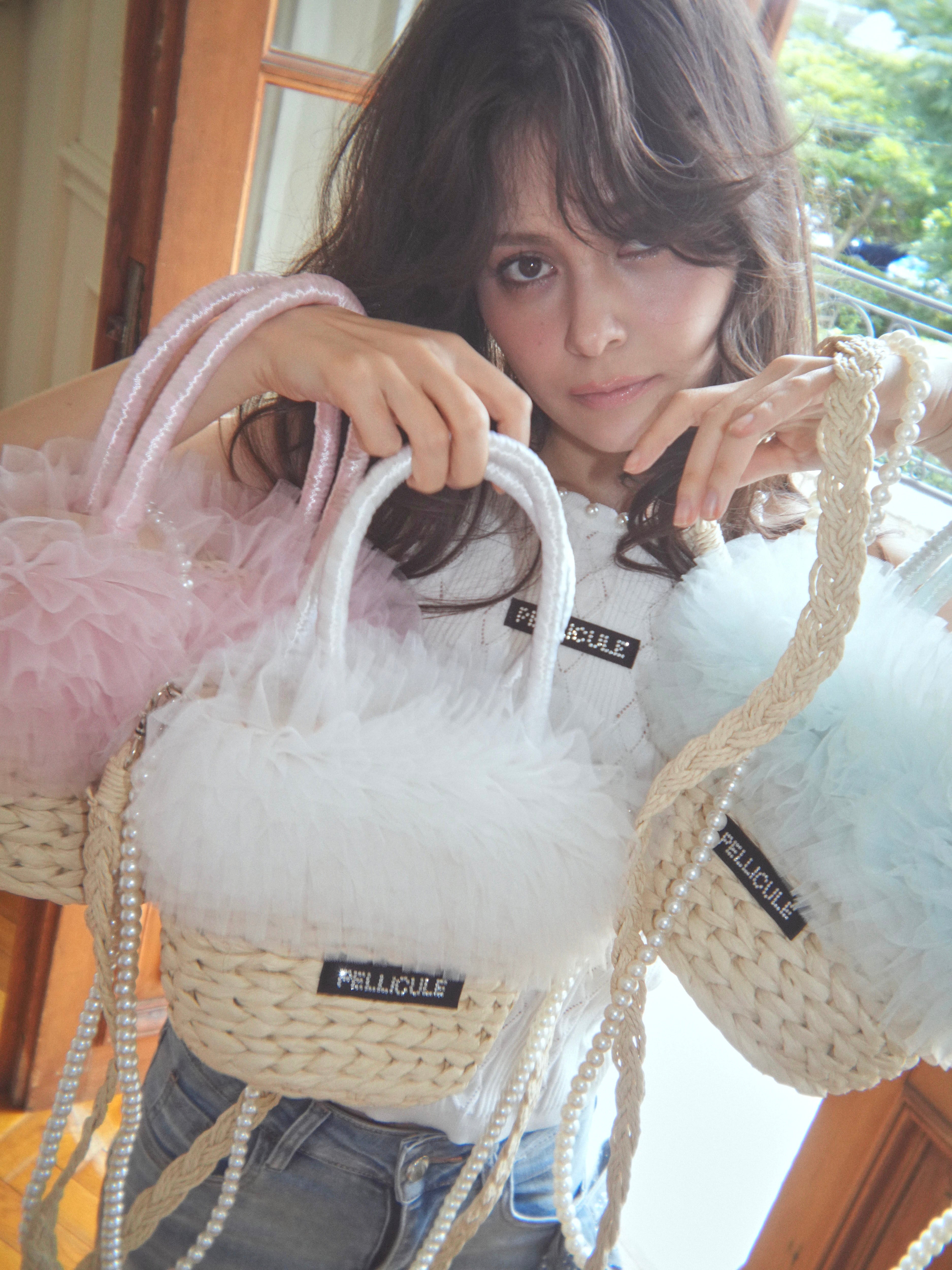 tulle basketbag