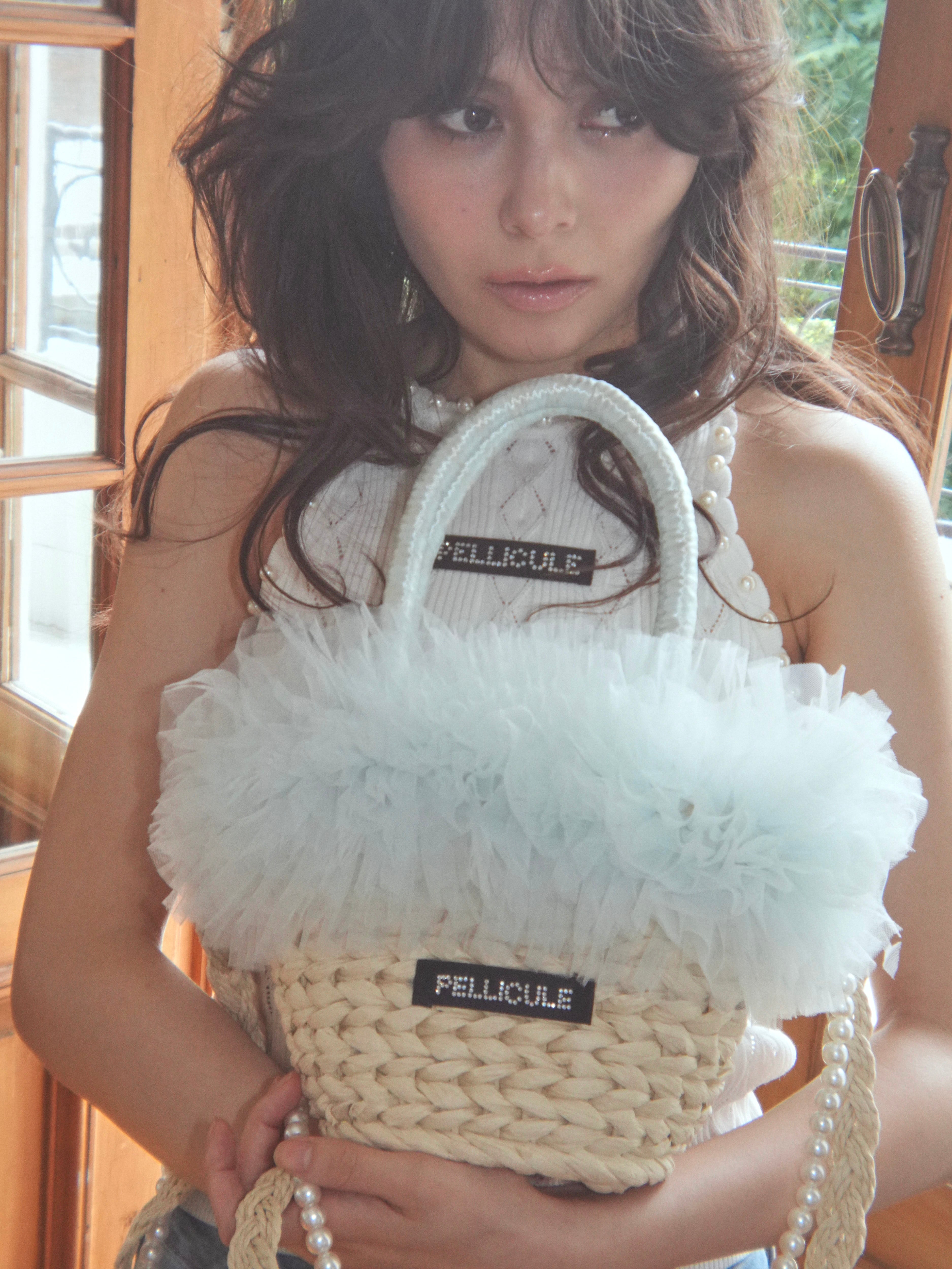 tulle basketbag