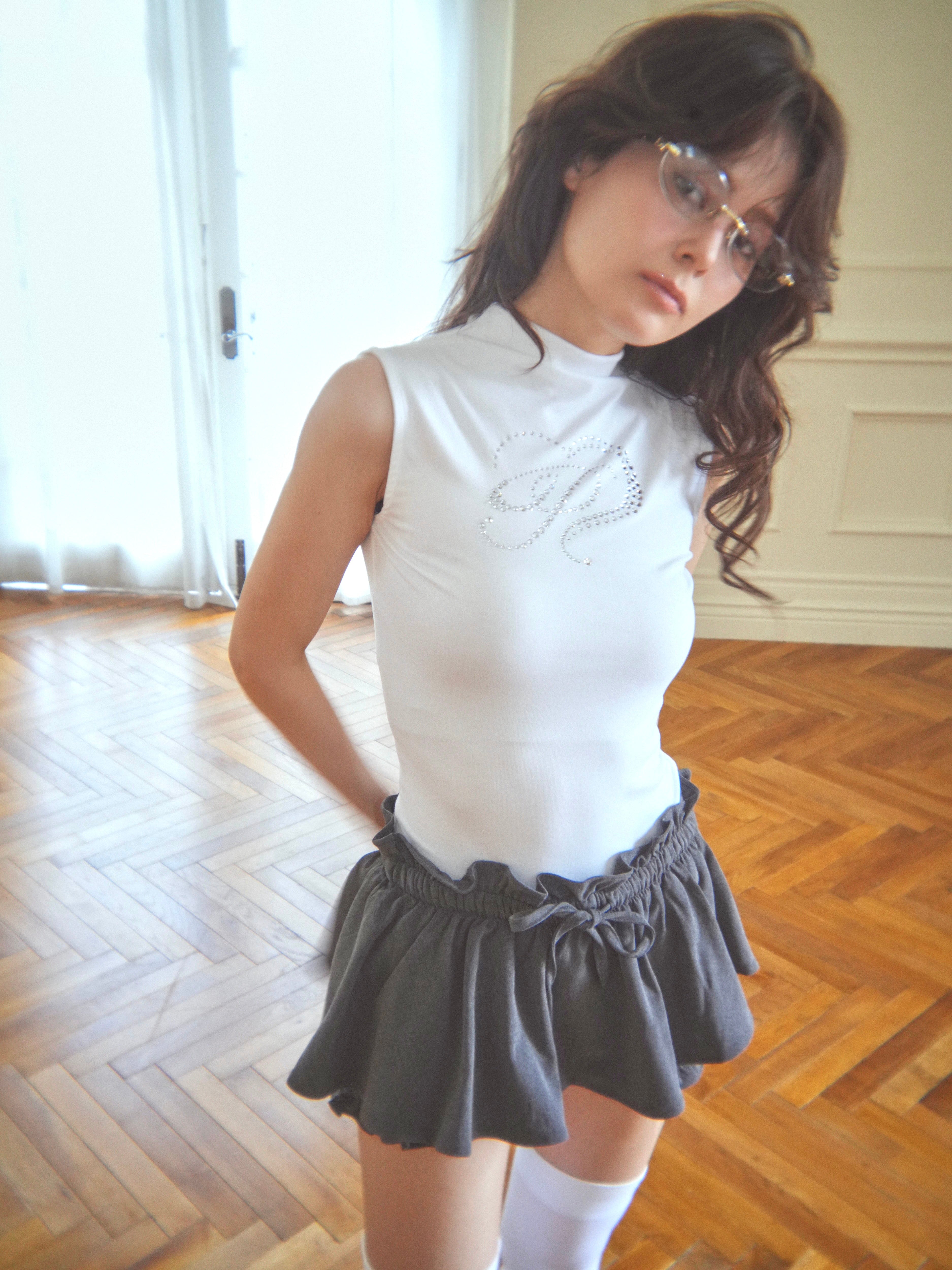 frill gather skorts