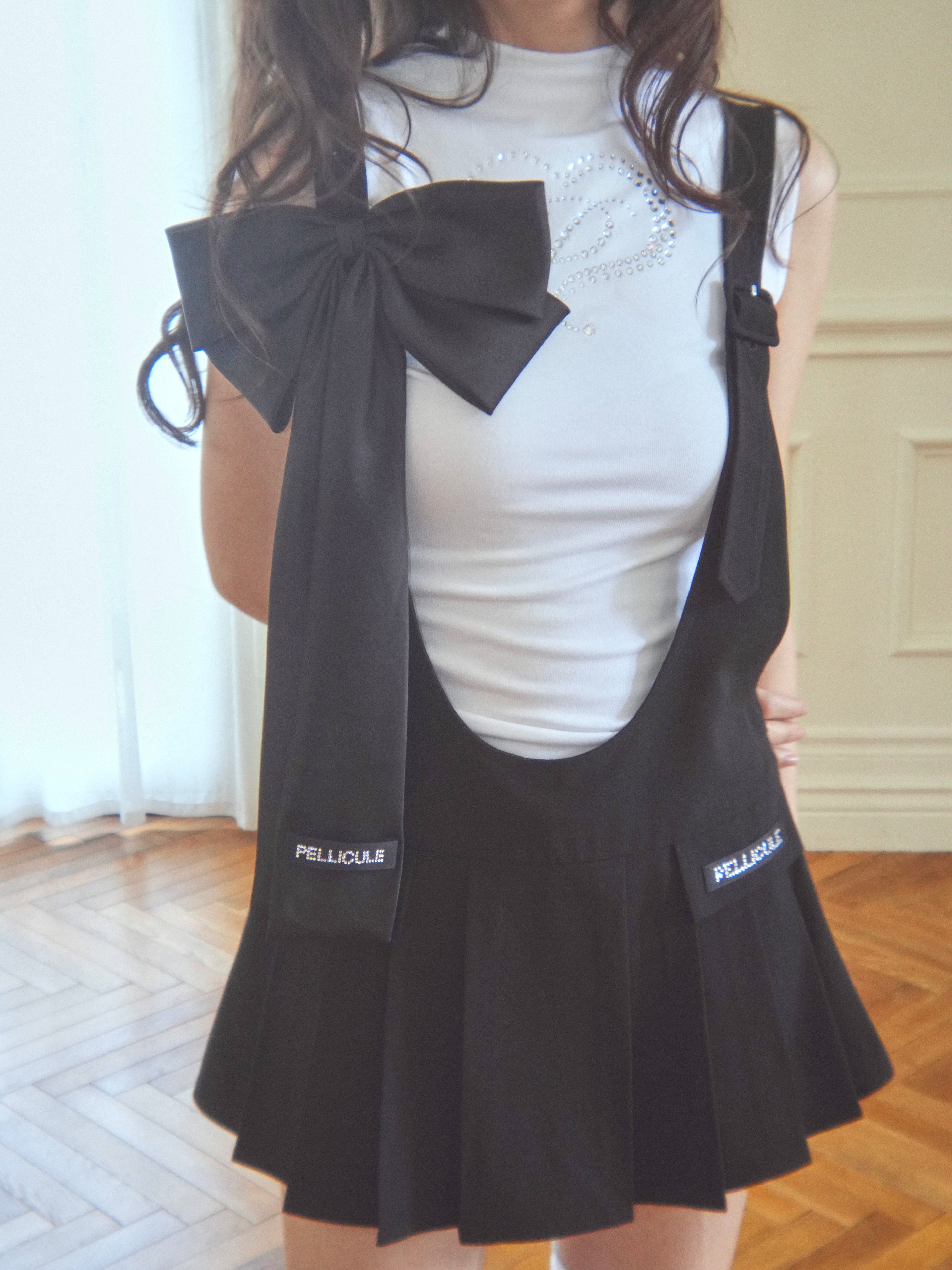 ribbon jumper skirt｜PELLICULE | ぺリキュール