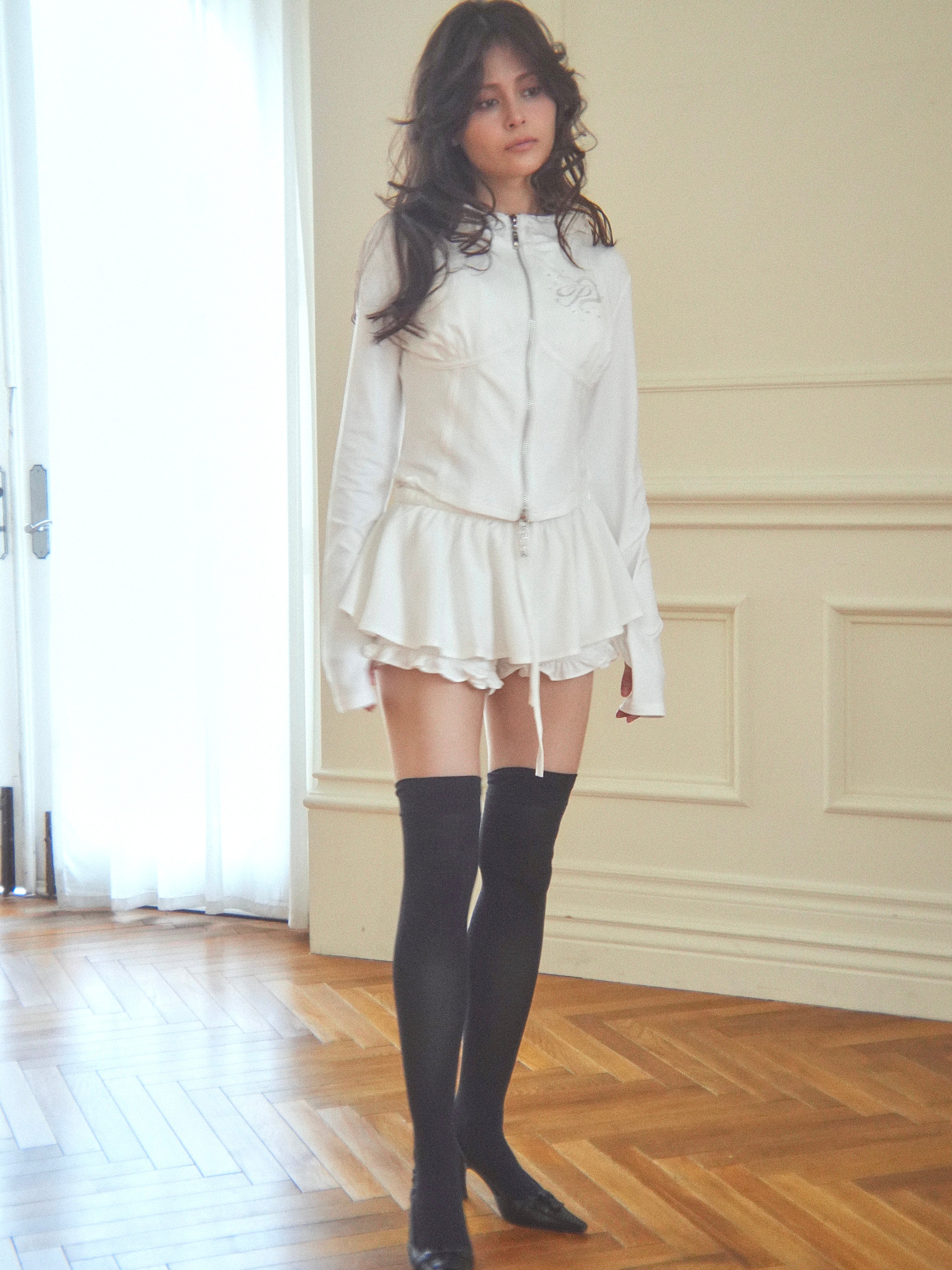 frill gather skorts