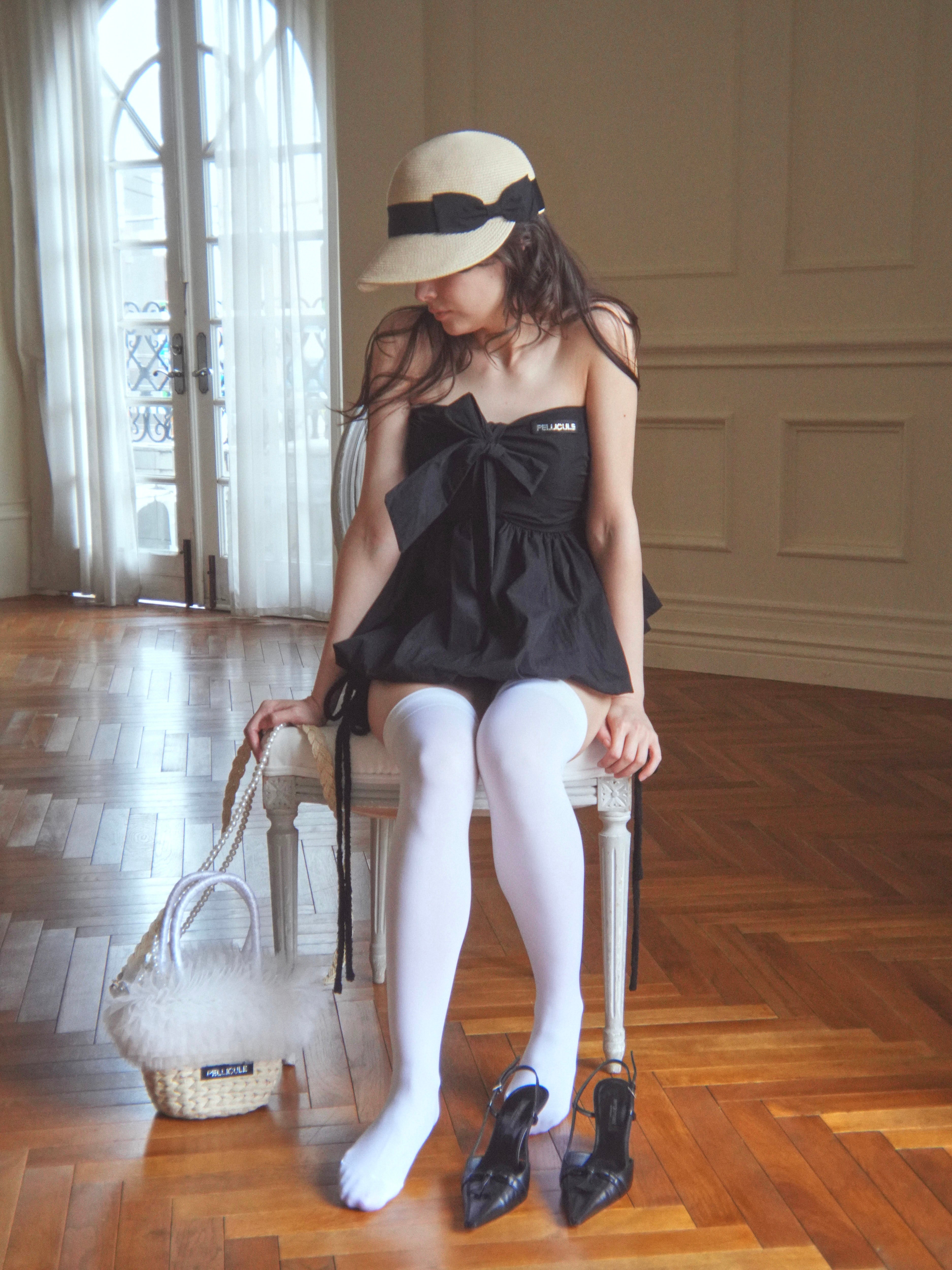 ribbon peplum baretops