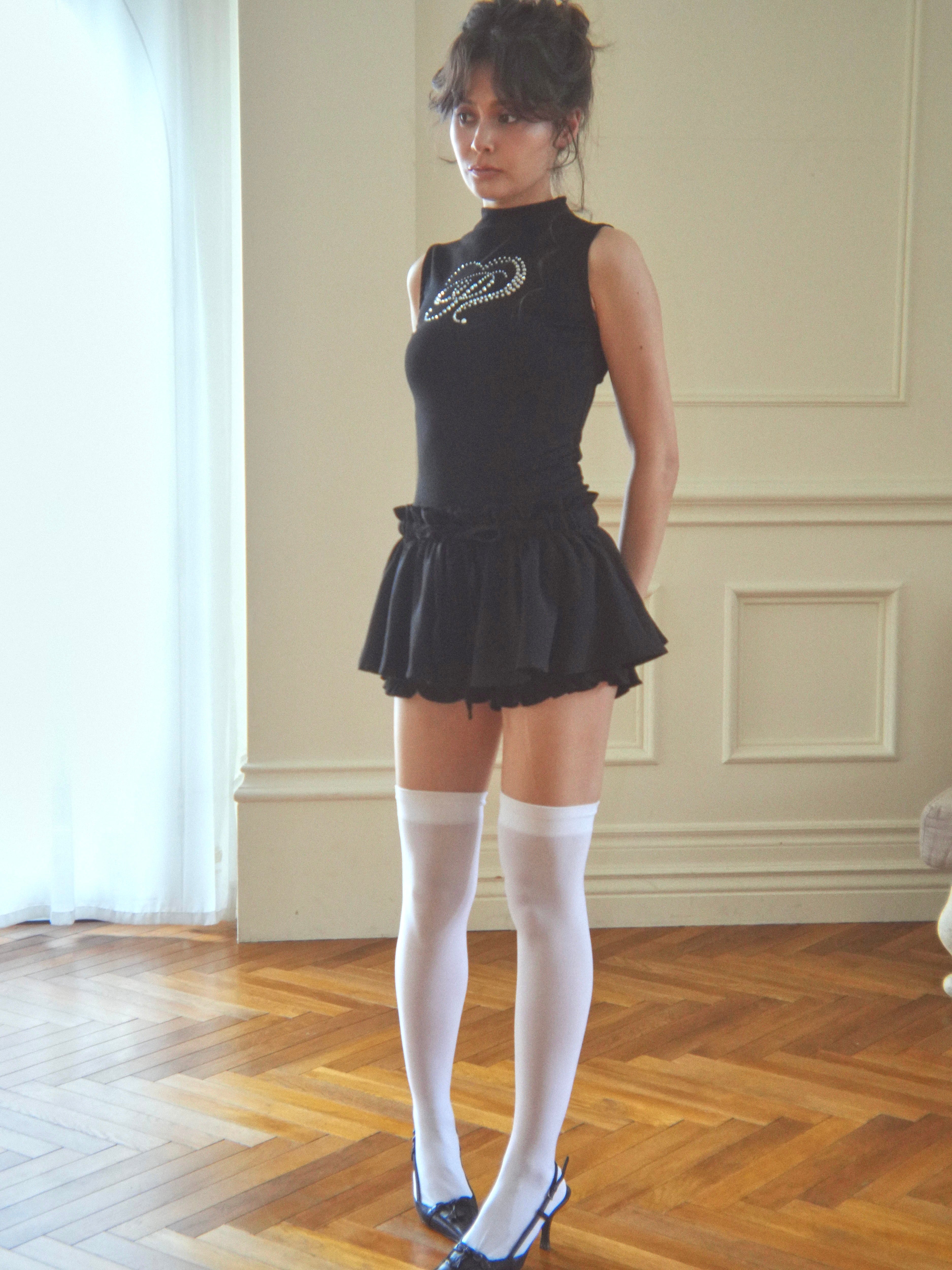frill gather skorts