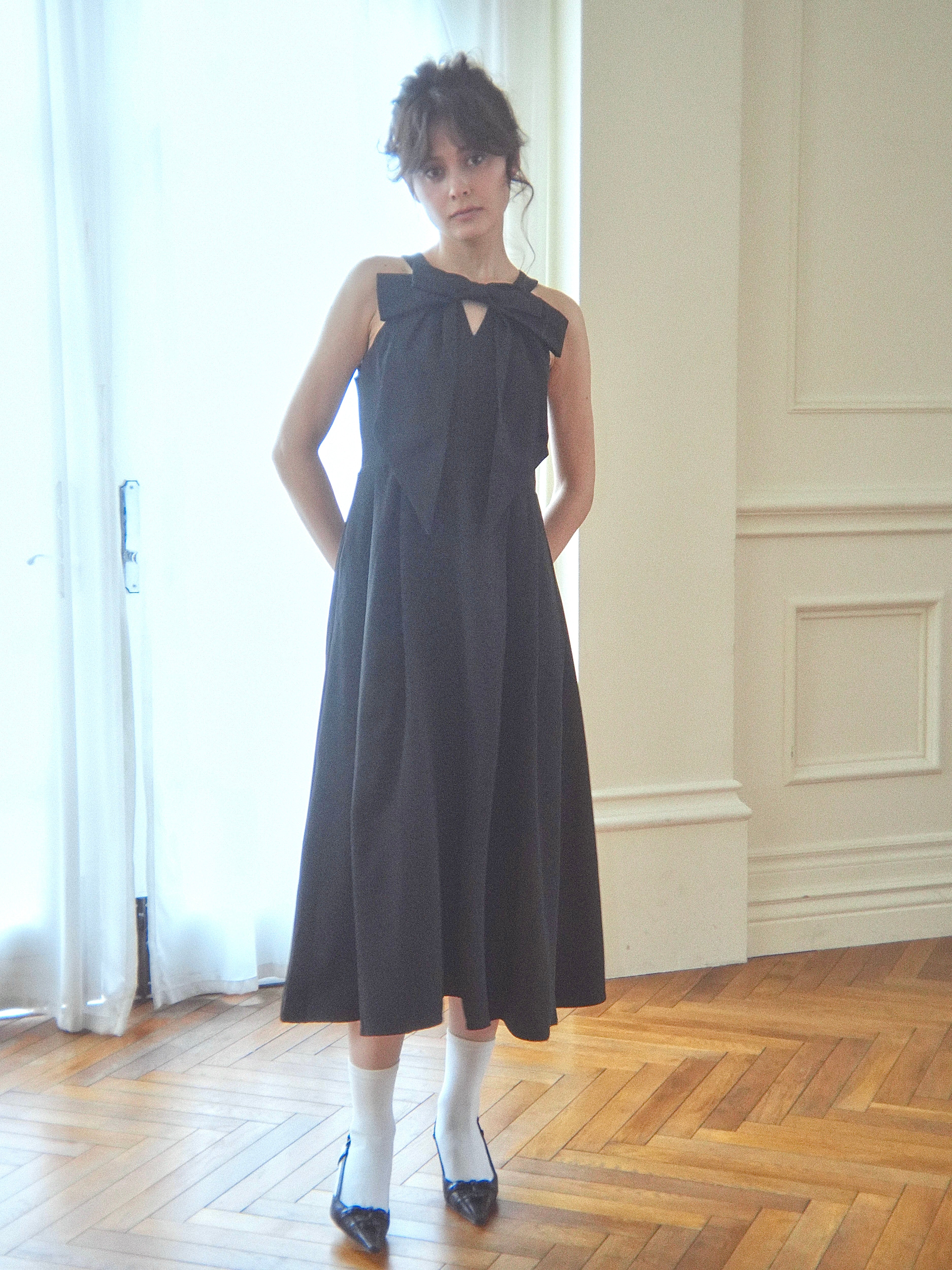 decollete  ribbon onepiece