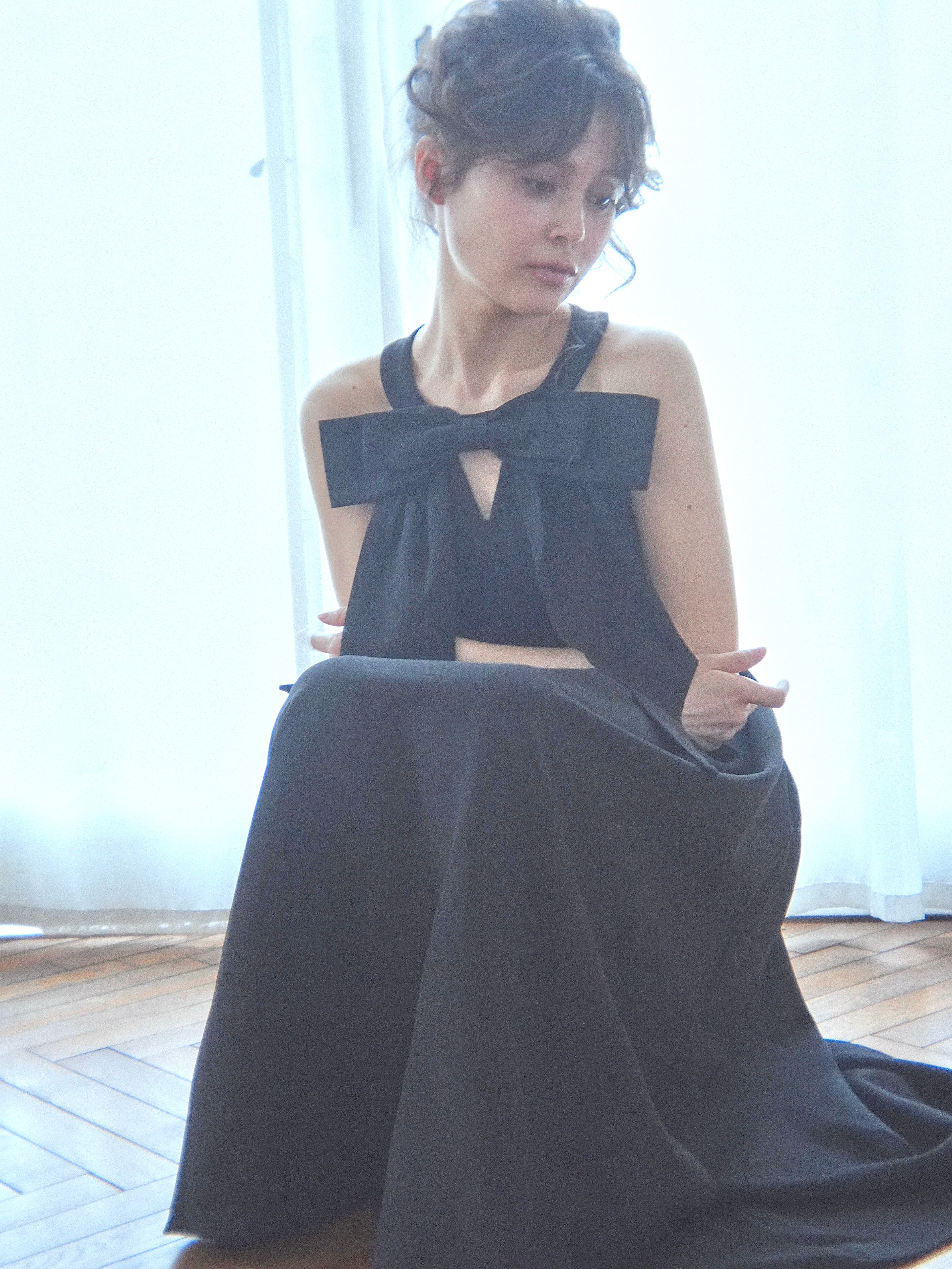 decollete  ribbon onepiece
