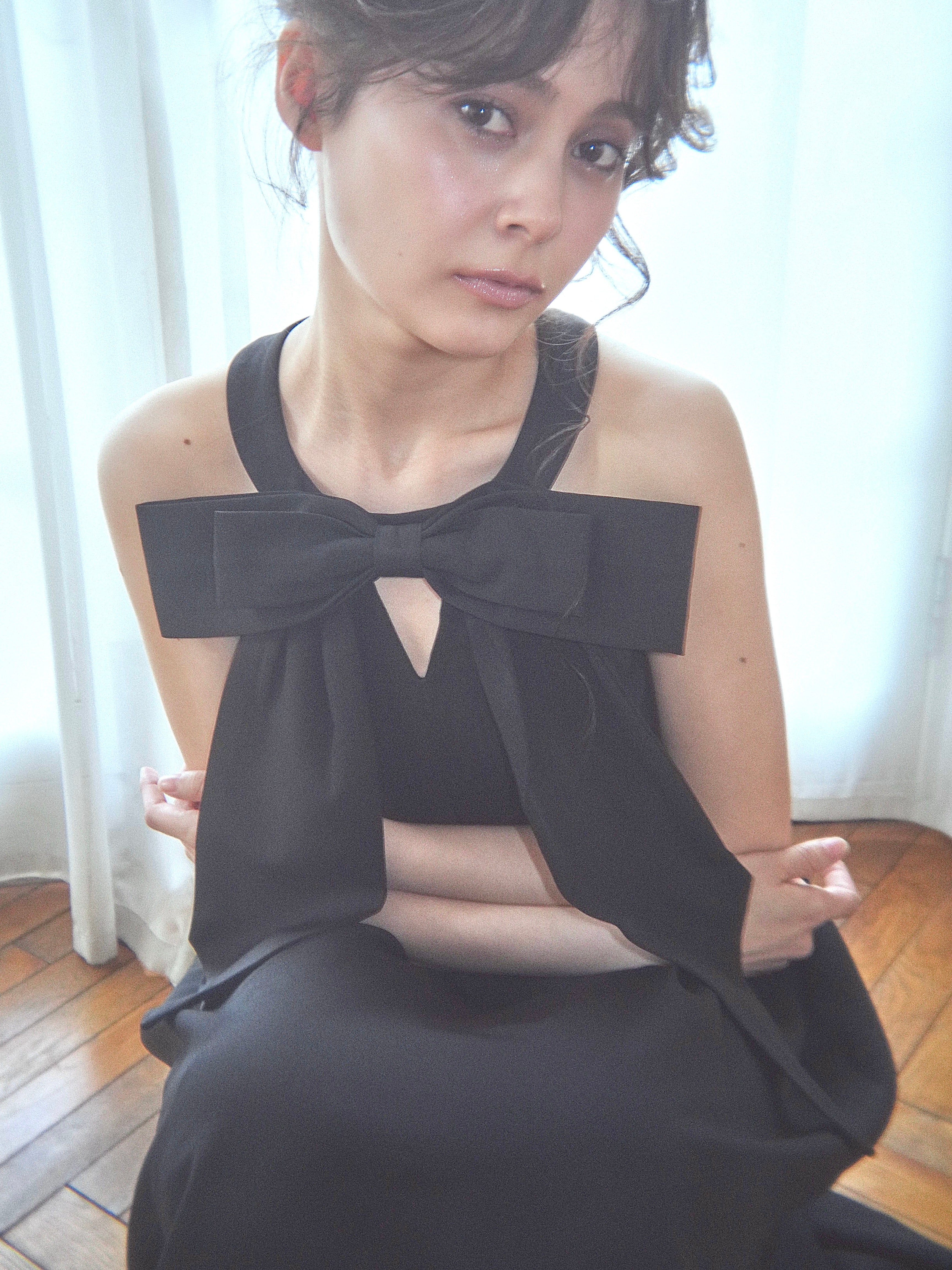 decollete  ribbon onepiece