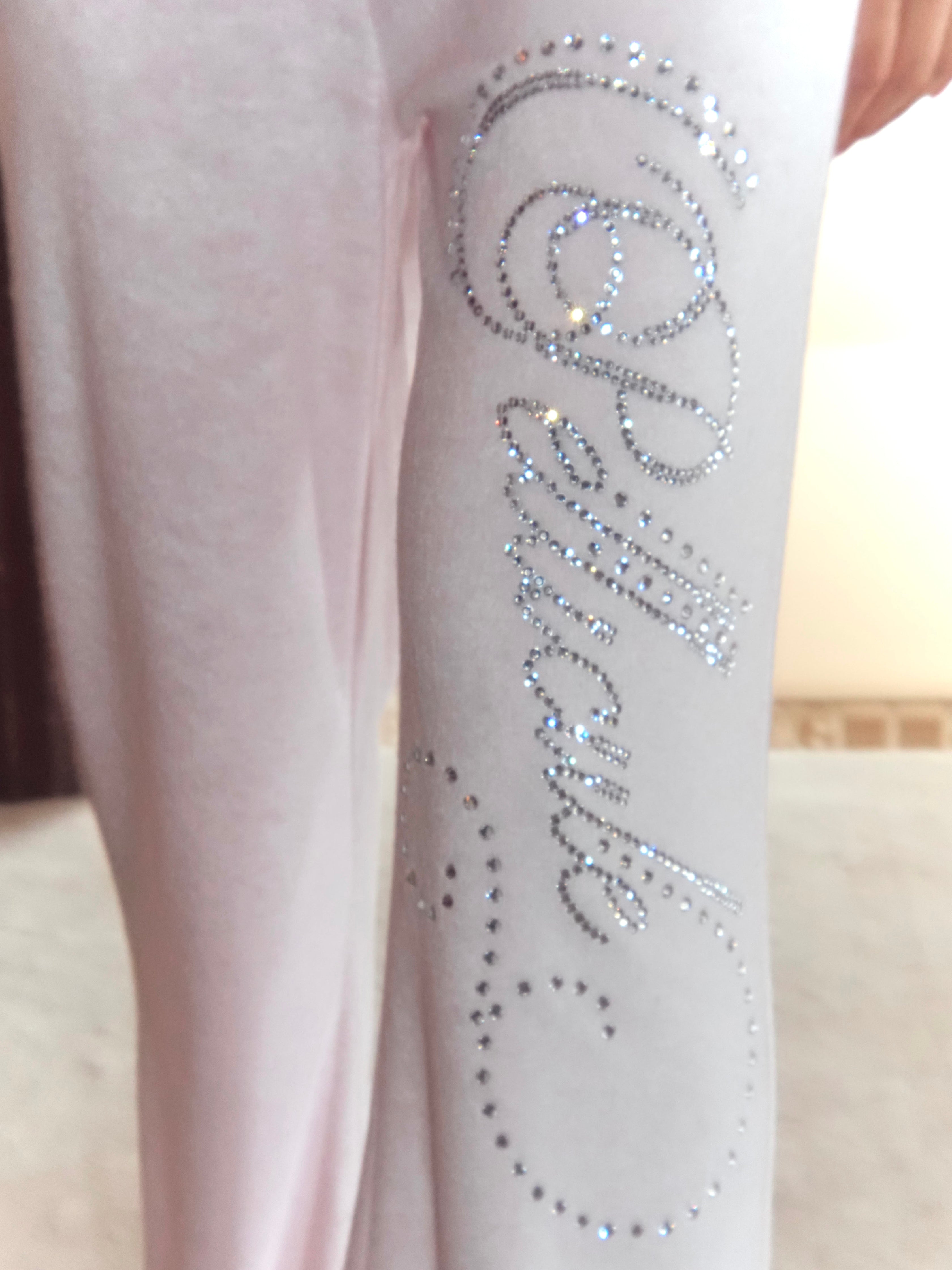 motif pile flare pants