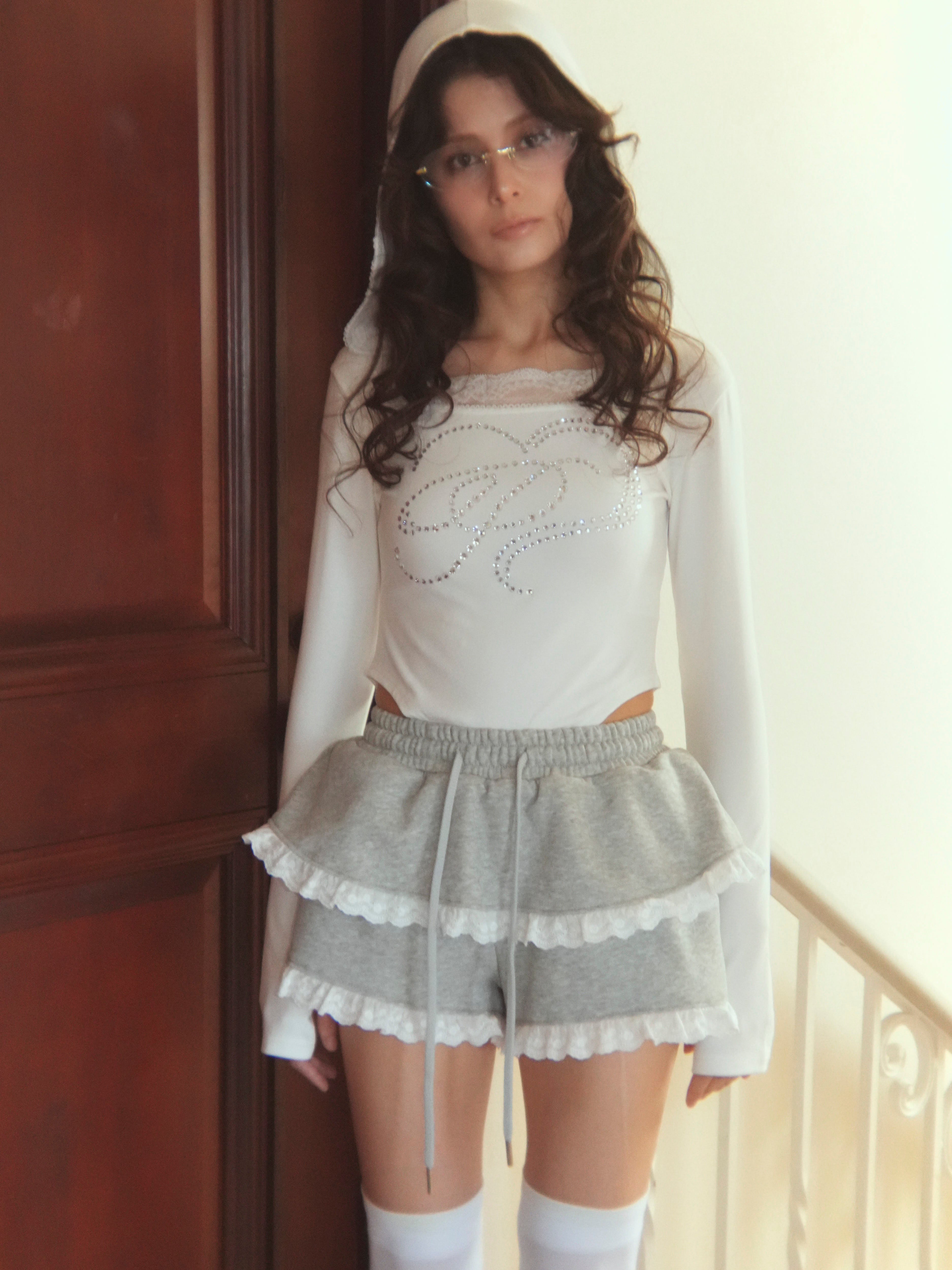 lace aprony short pants