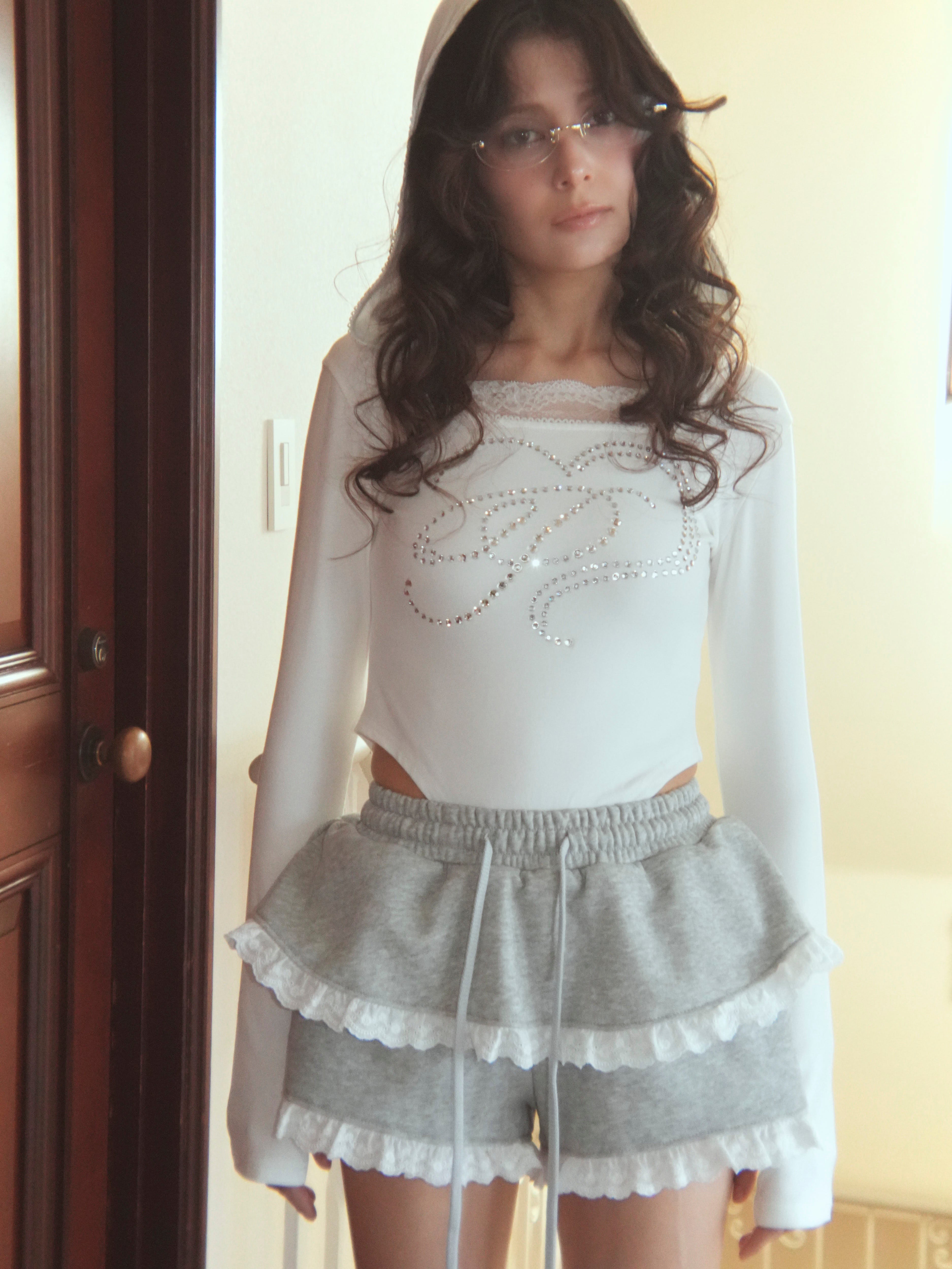 lace aprony short pants