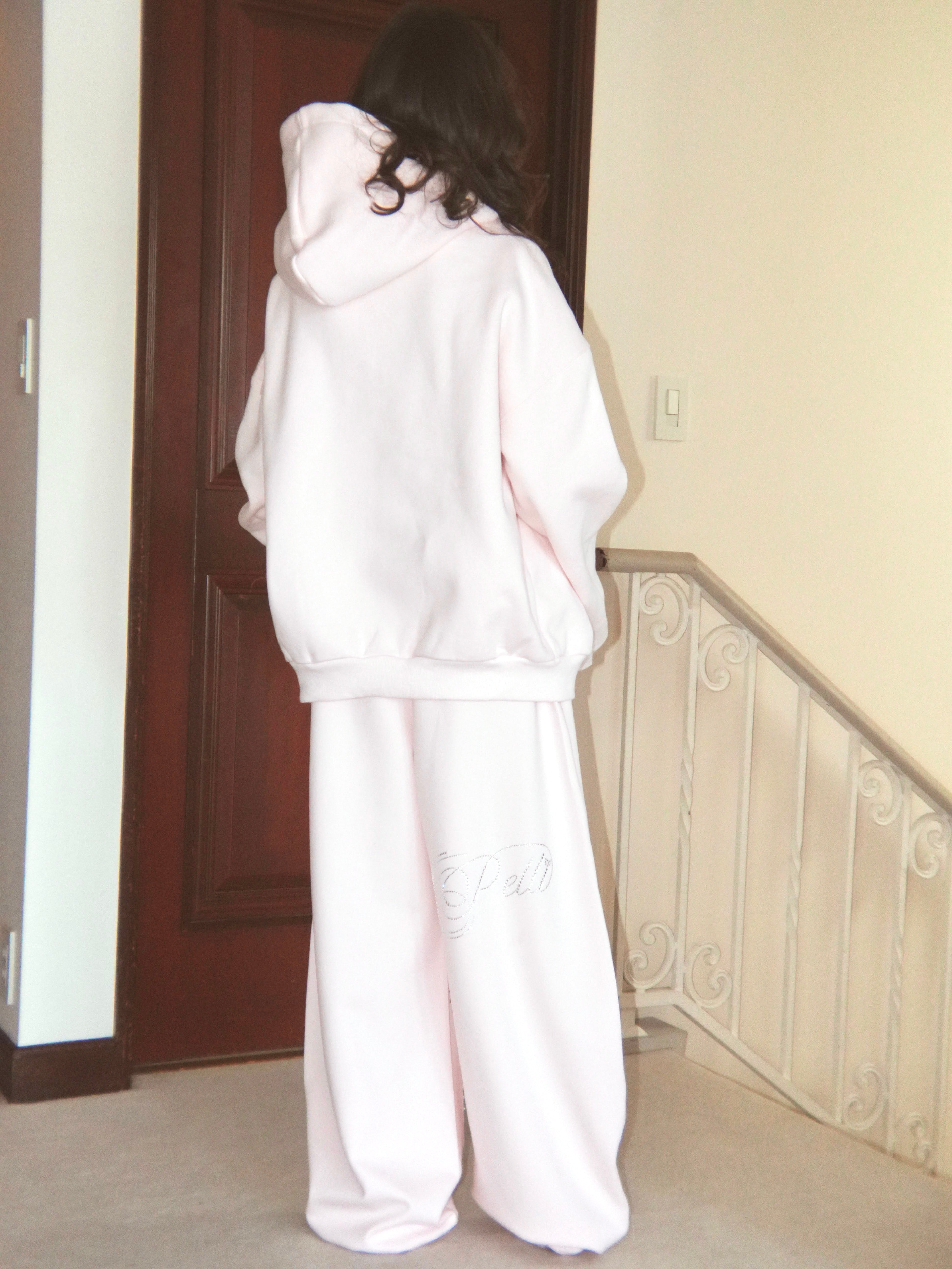 stone-deco sweat pants｜PELLICULE | ぺリキュール
