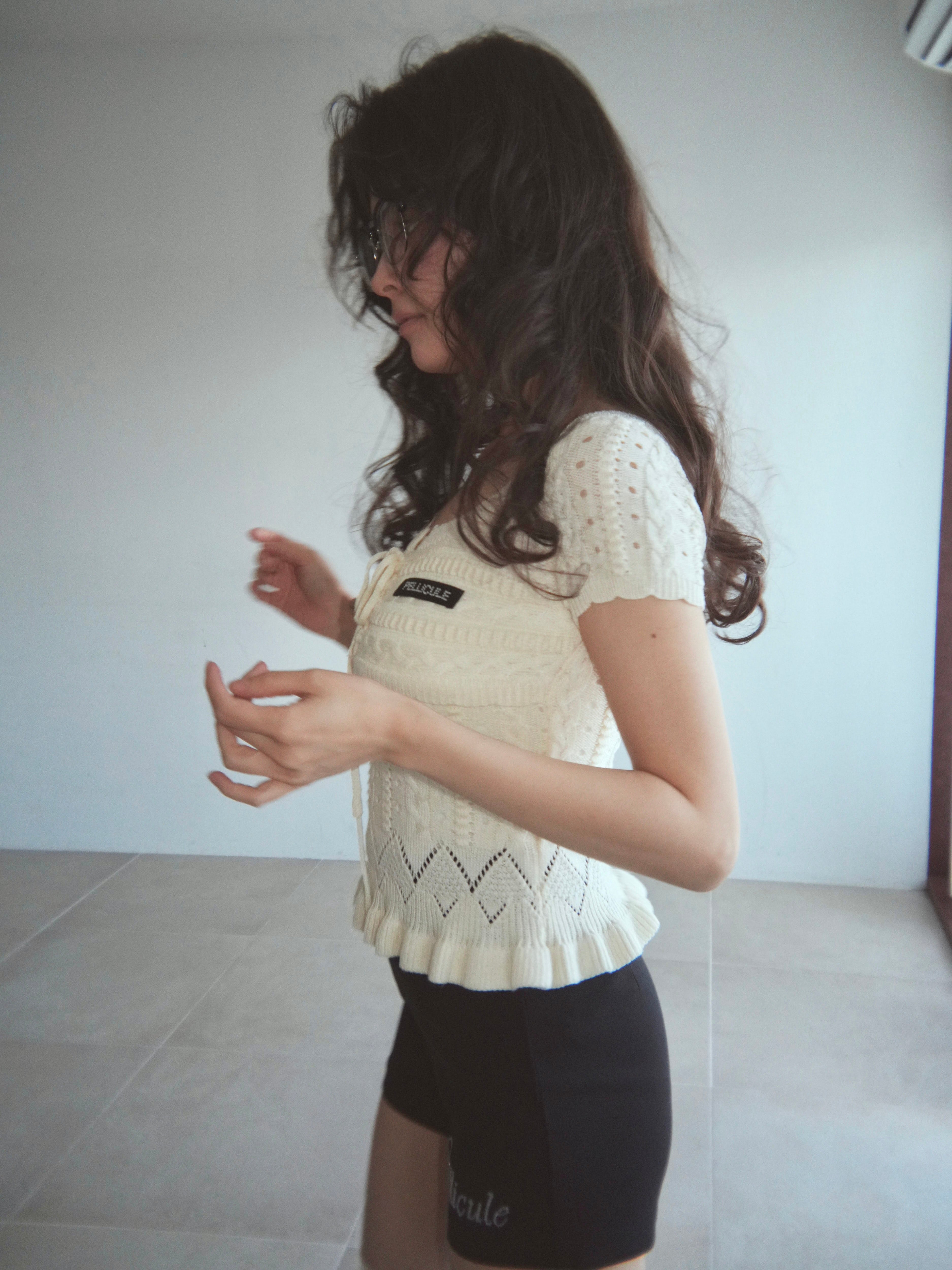 lace knitting tops