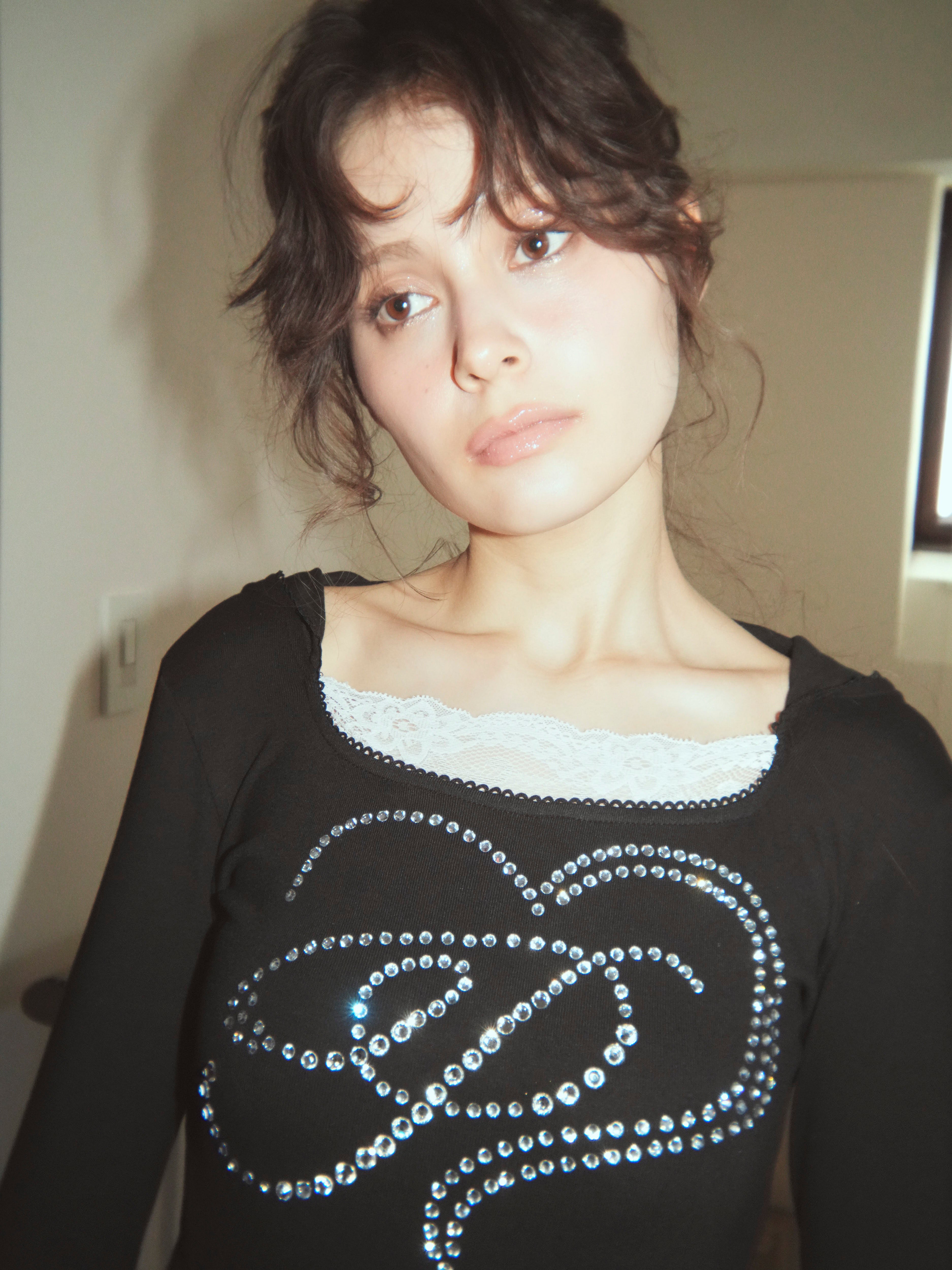 motif hoodie bodysuits
