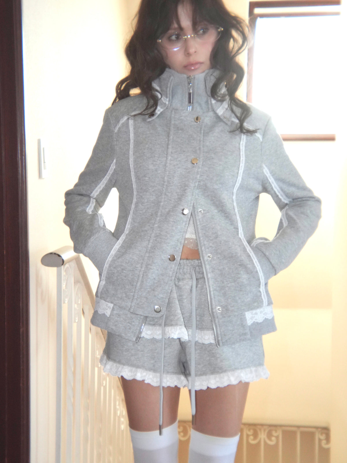 lacy piping jacket