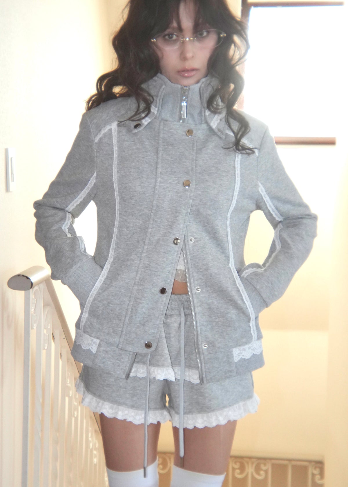 lacy piping jacket