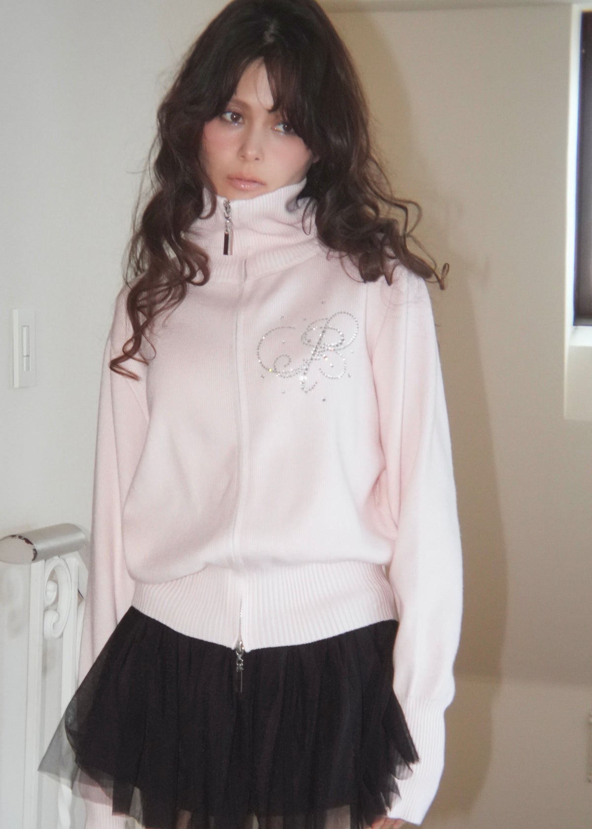 motif standneck knit