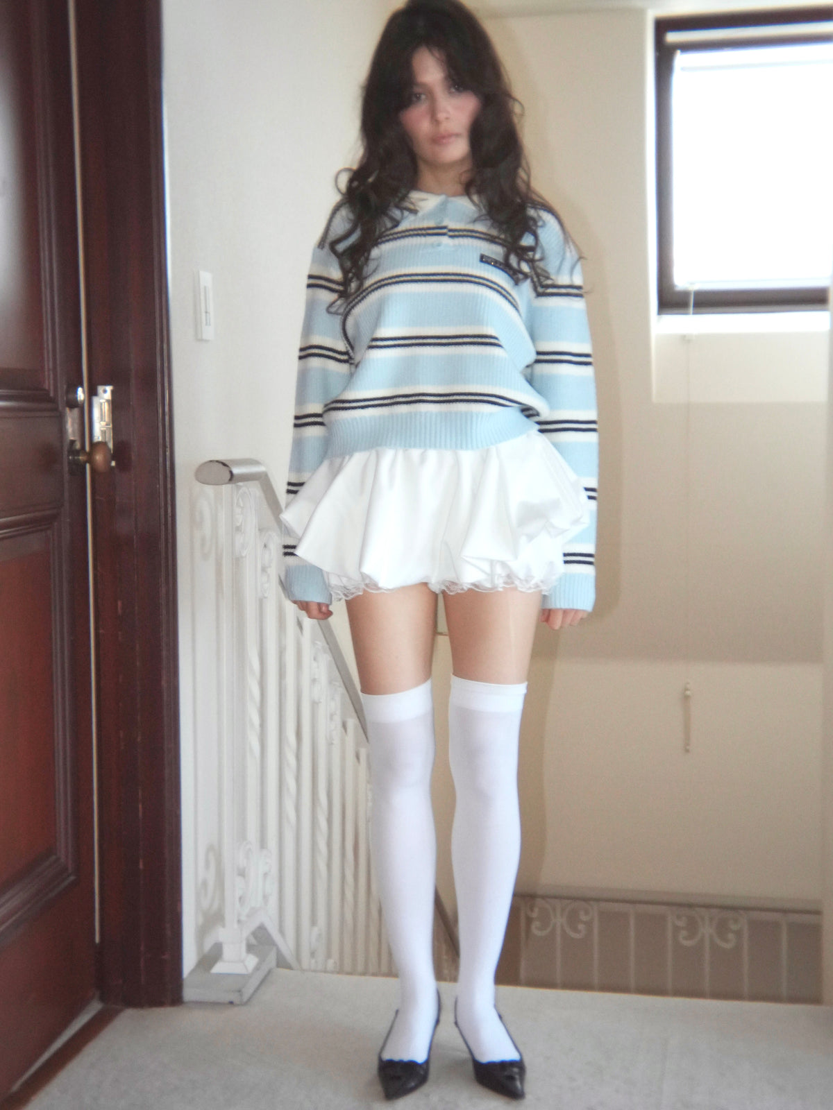 border polo knit