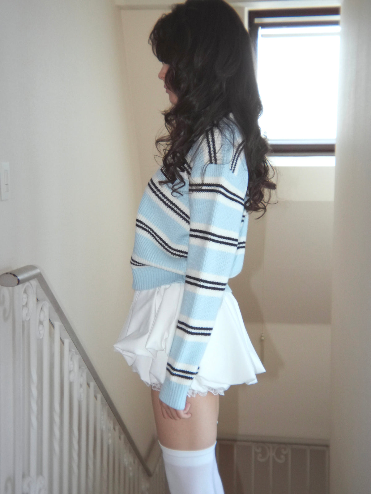 border polo knit