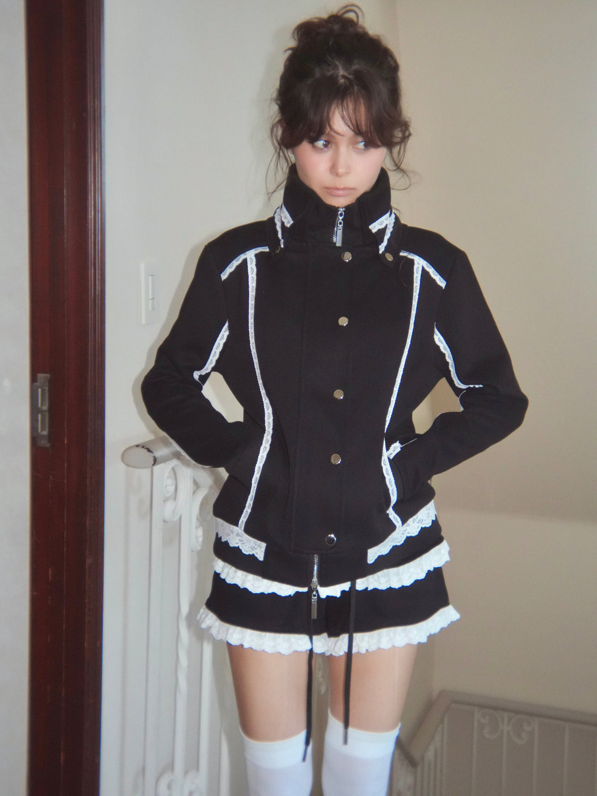 lacy piping jacket