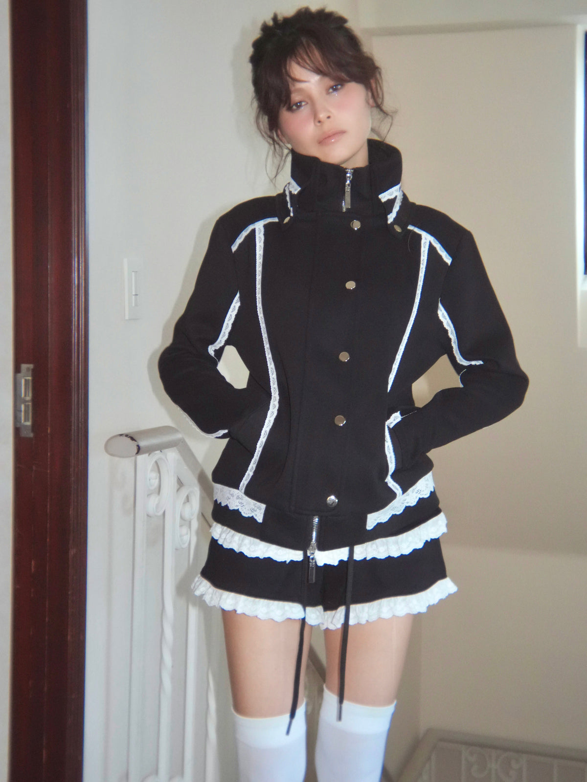 lacy piping jacket