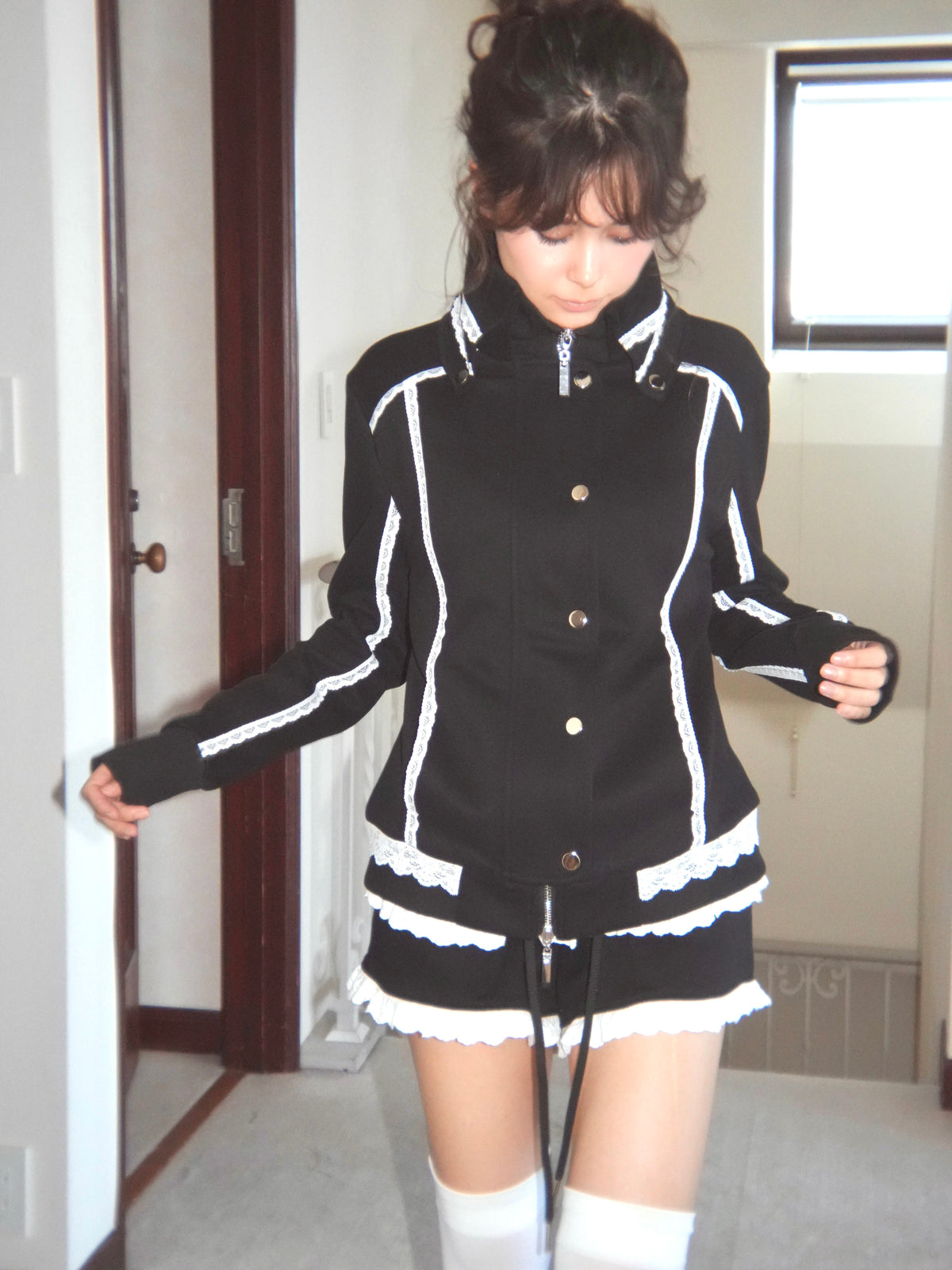 lacy piping jacket