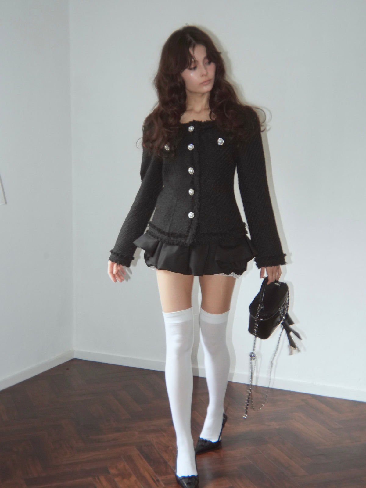 curvaceous tweed jacket