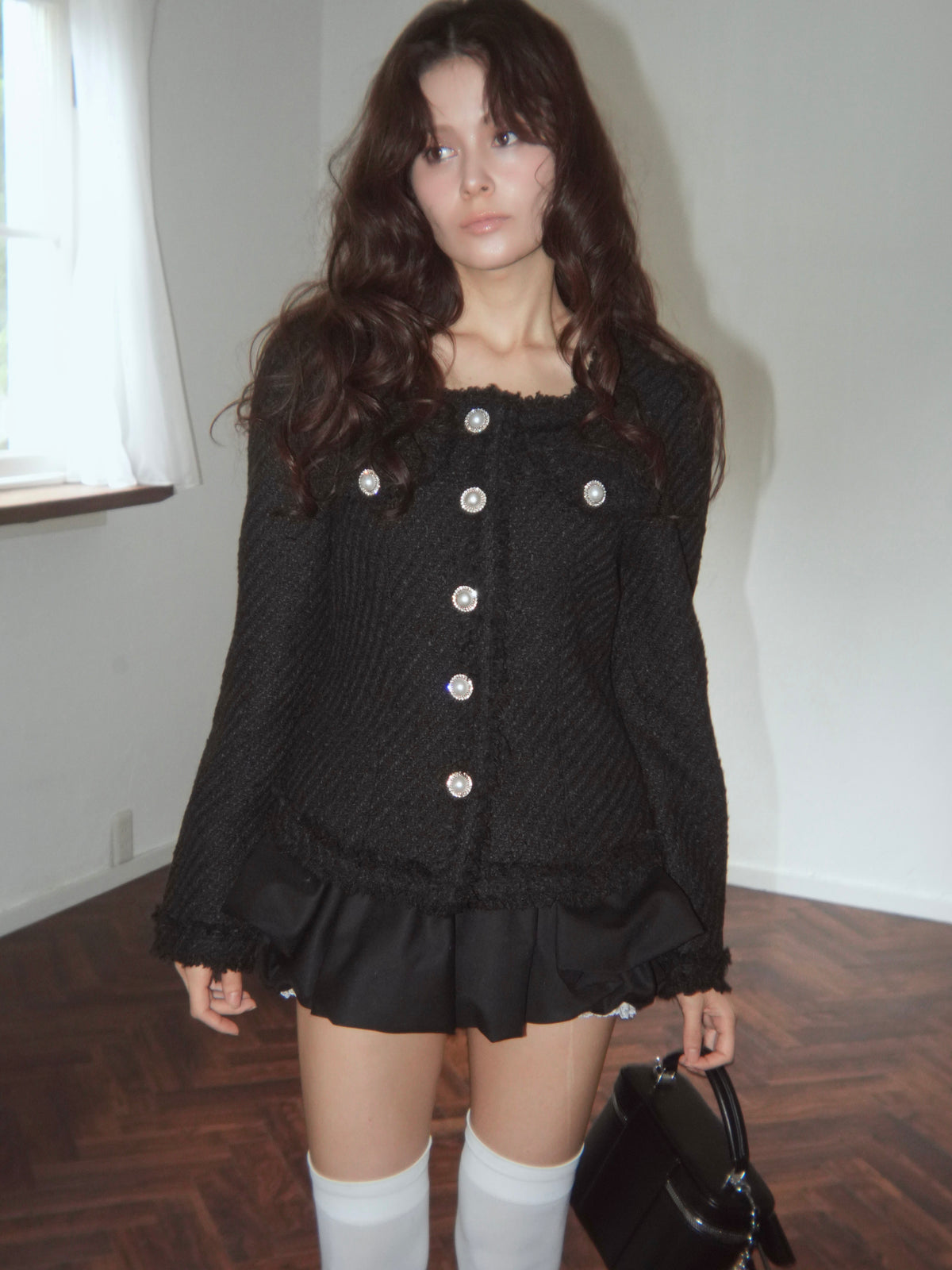 curvaceous tweed jacket