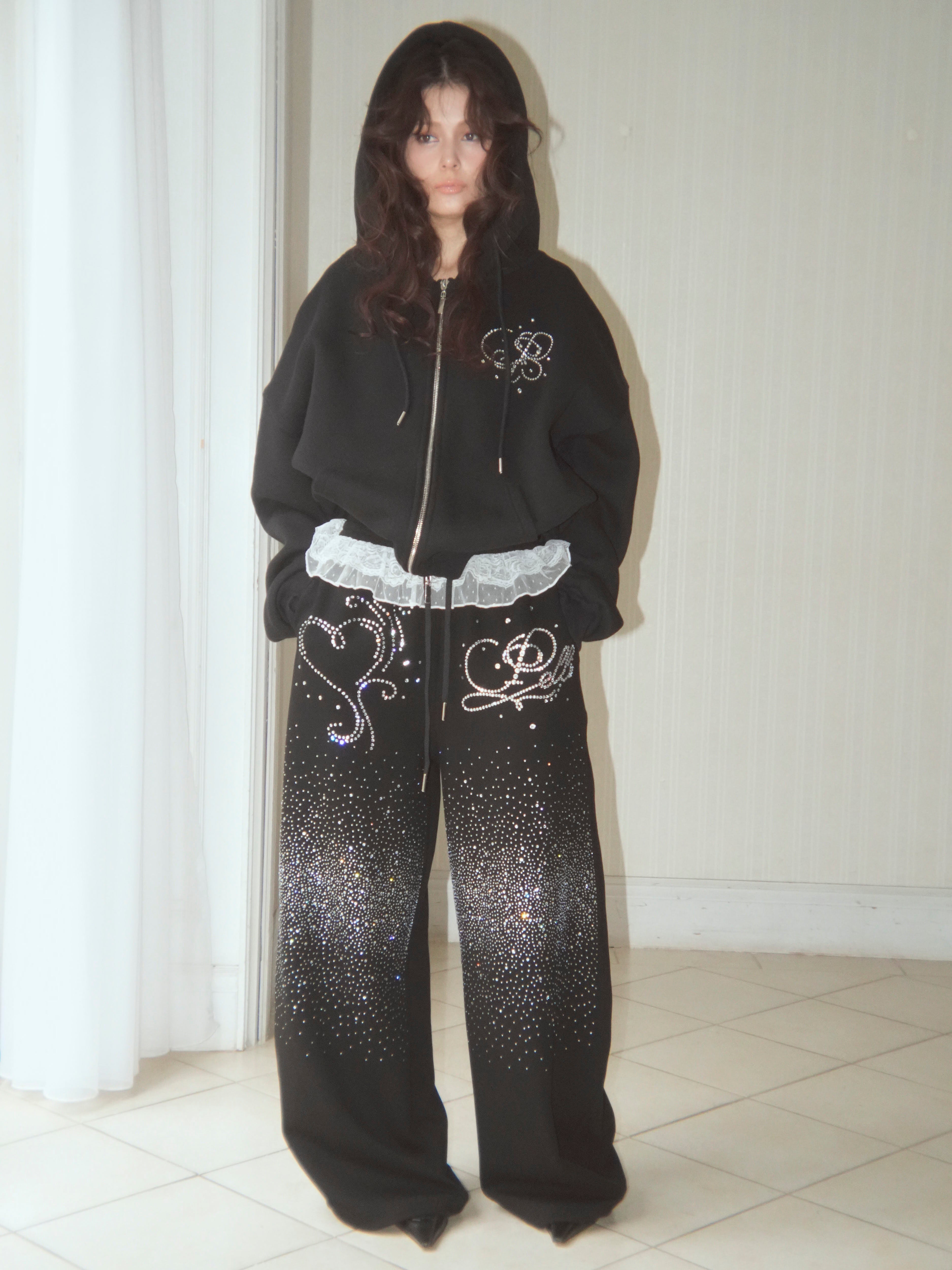 waistfrill sweat pants｜PELLICULE | ぺリキュール