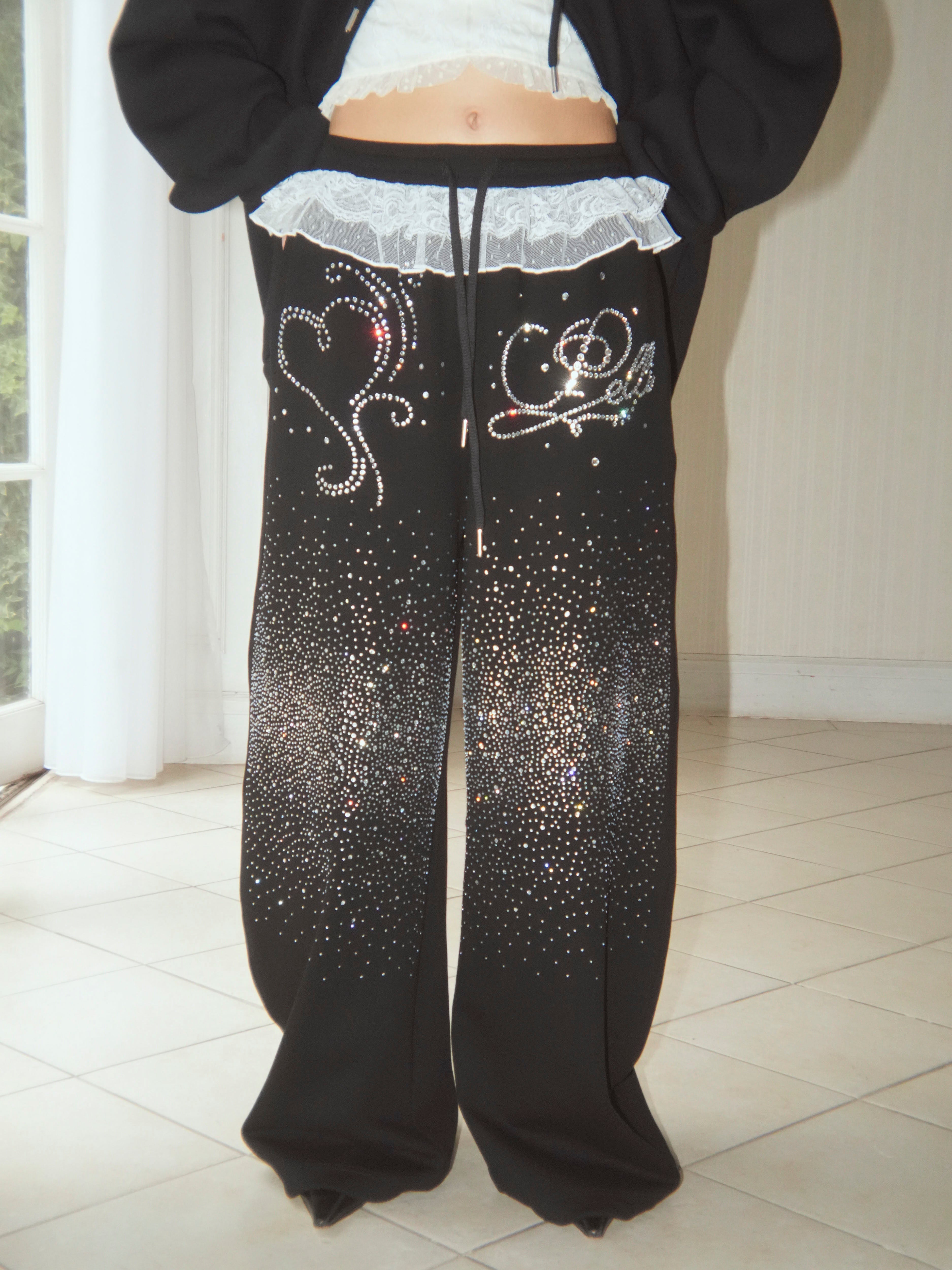 waistfrill sweat pants｜PELLICULE | ぺリキュール