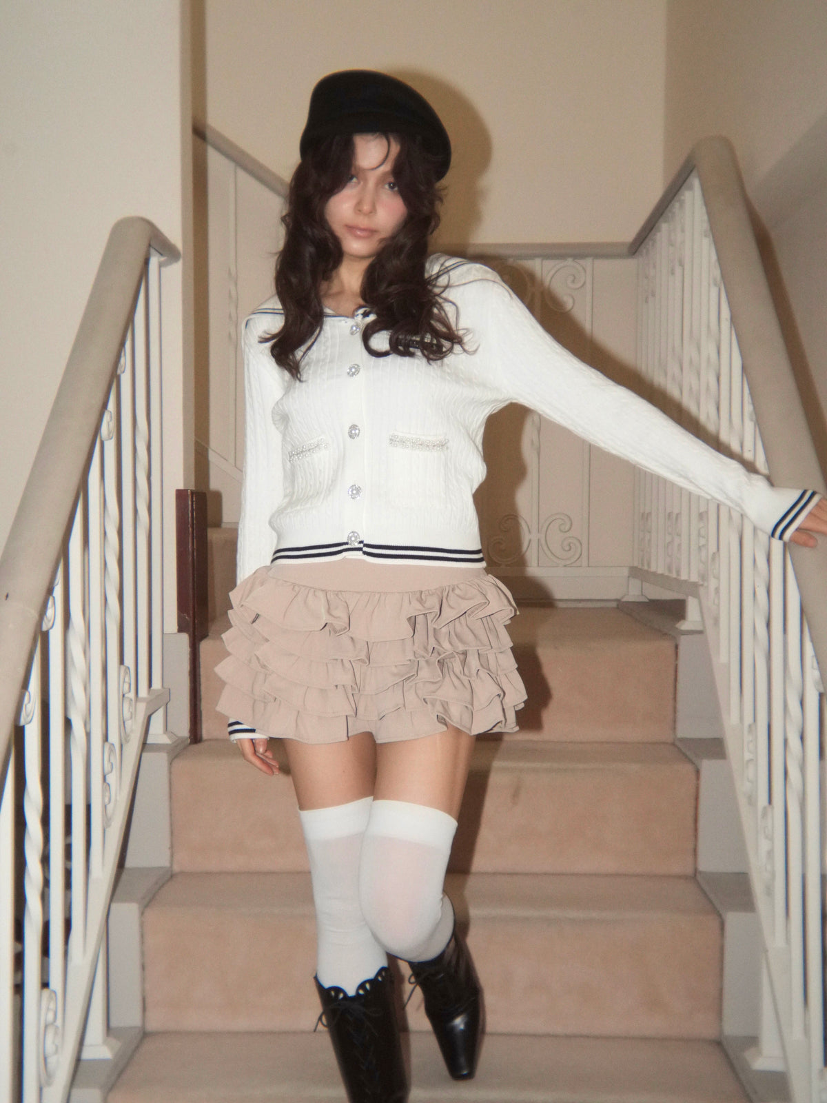frilltiered skirt
