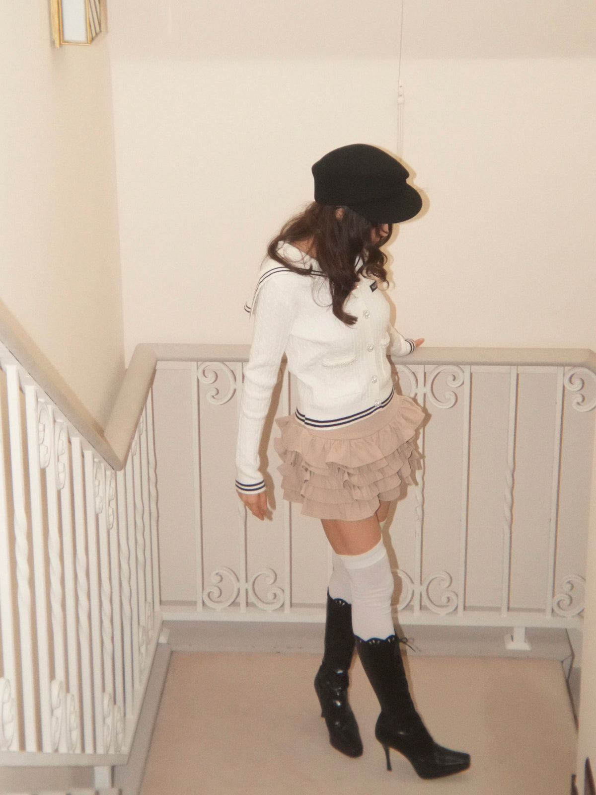 frilltiered skirt