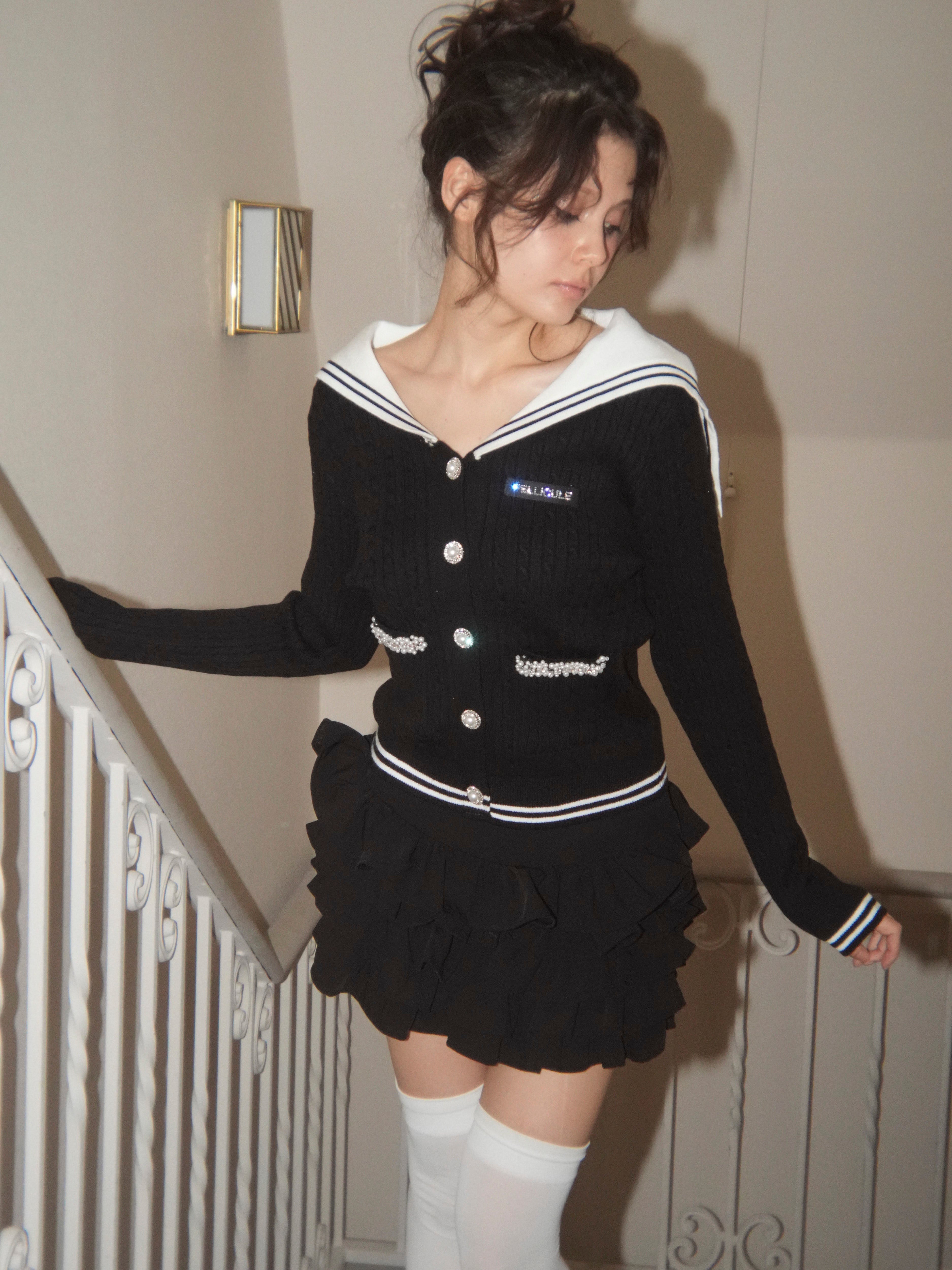 sailor bicolor knit｜PELLICULE | ぺリキュール