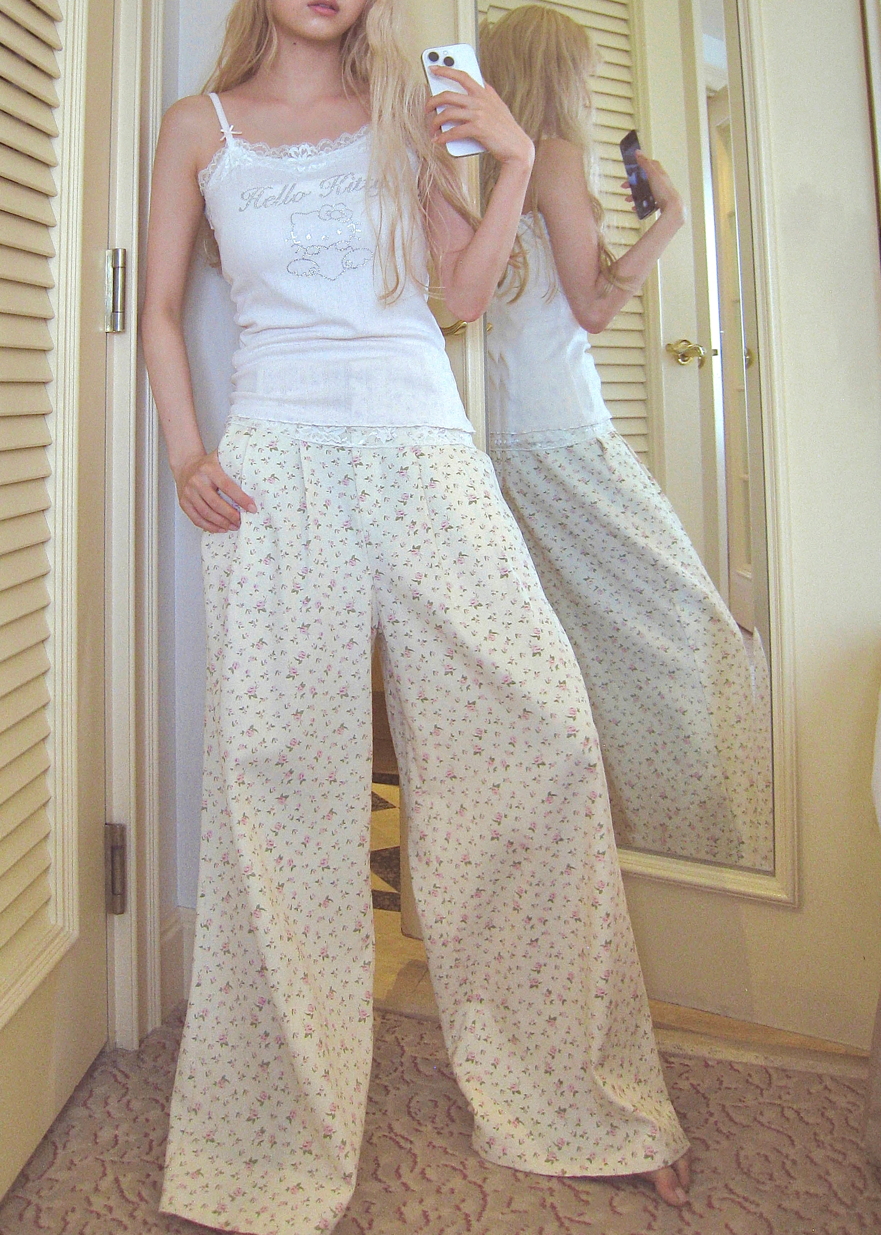 rose memento pants