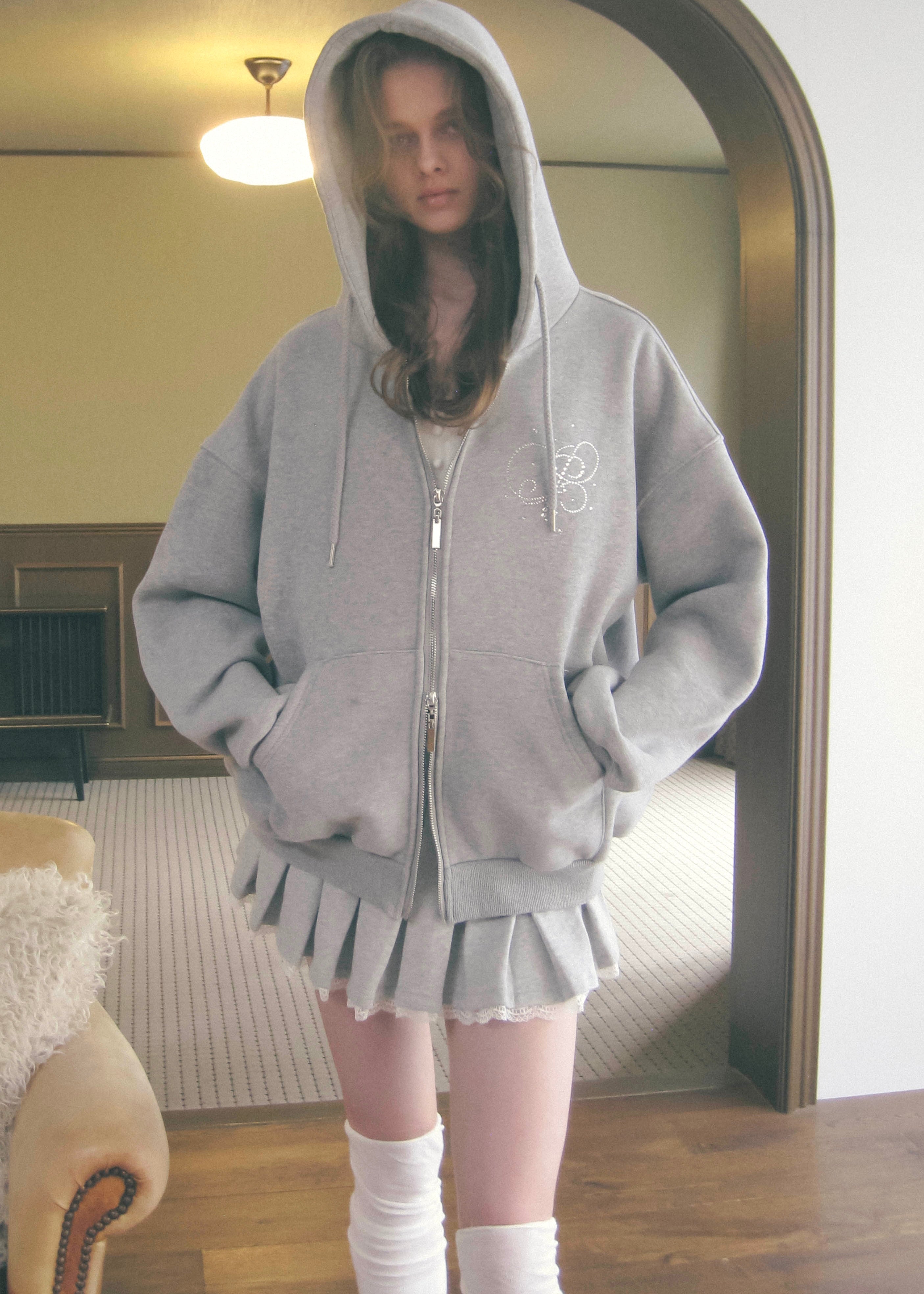 sweat lace pleats skirt｜PELLICULE | ぺリキュール
